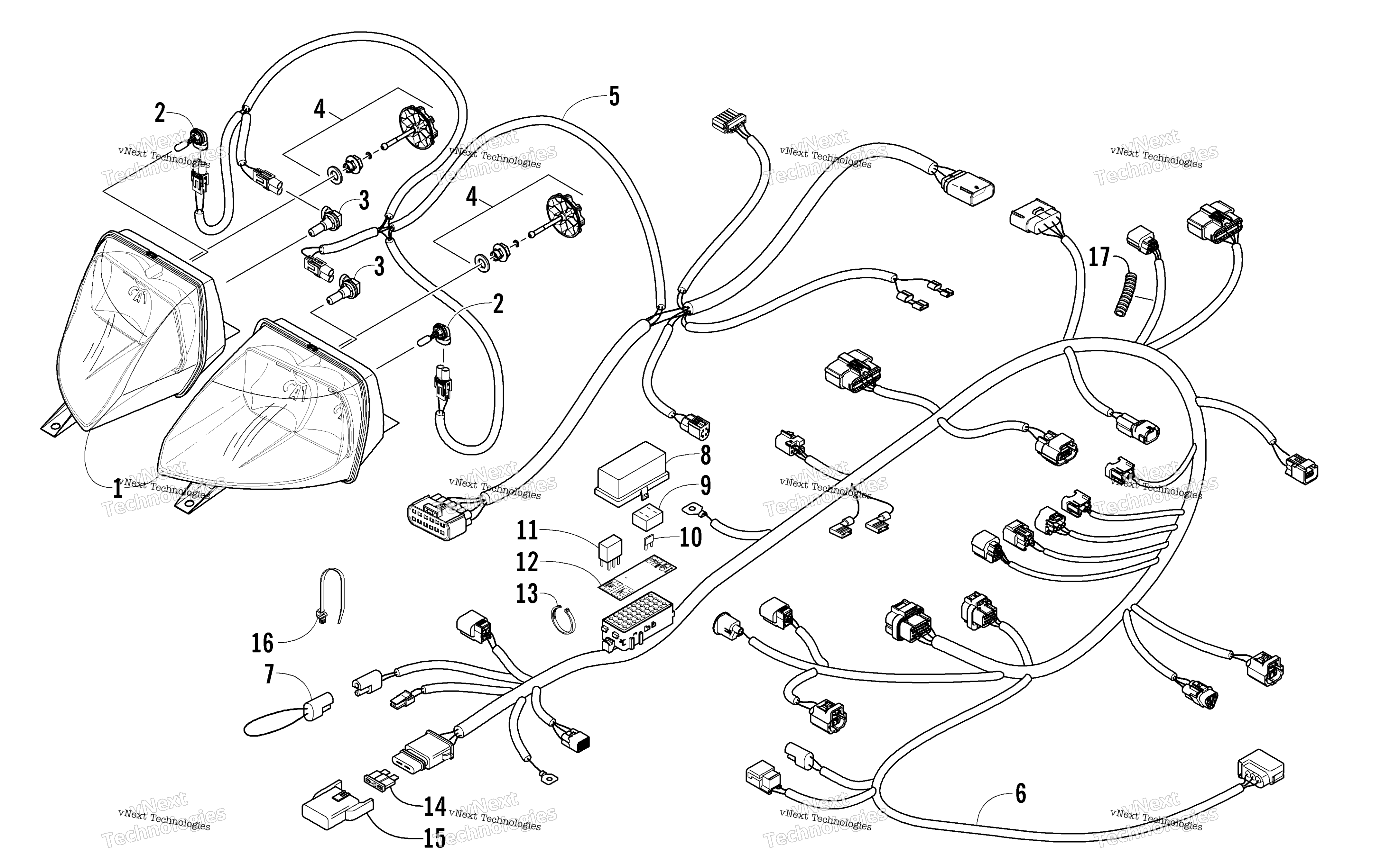 Фара And Wiring Assemblies