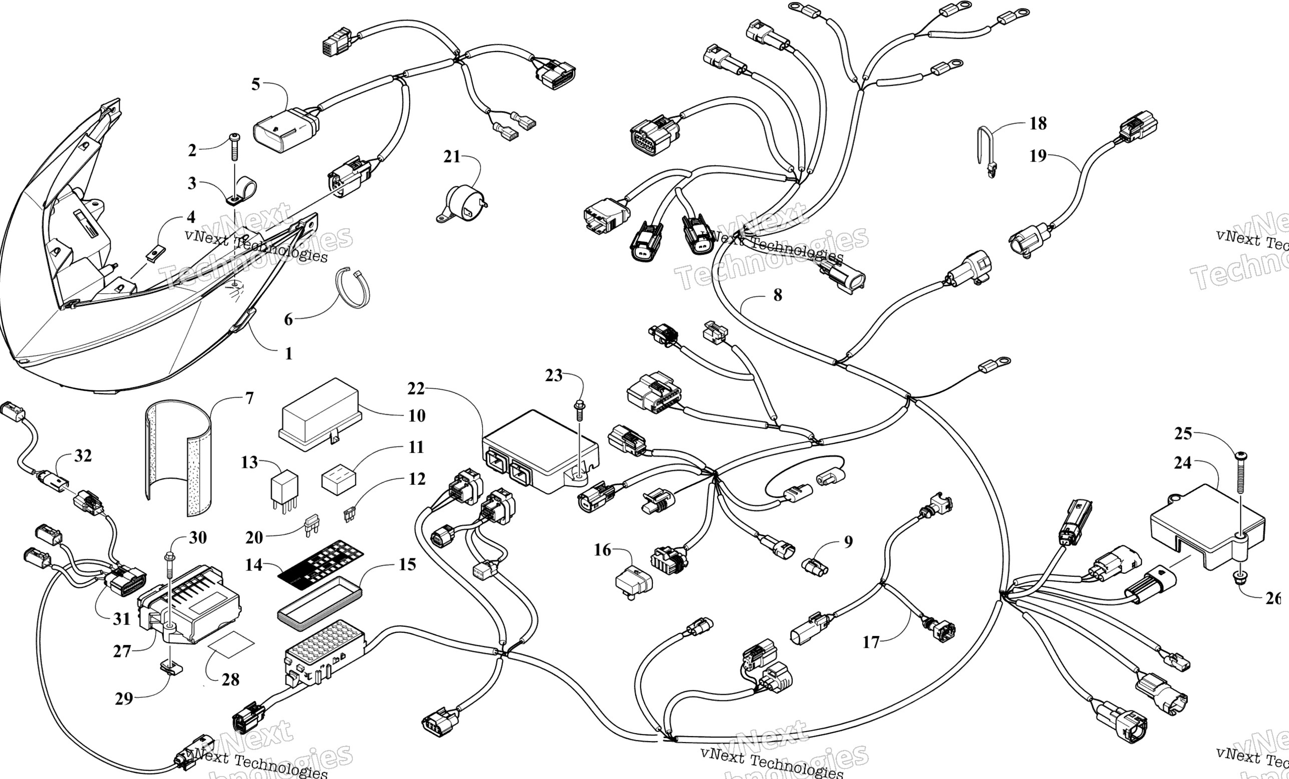 Фара And Wiring Assemblies