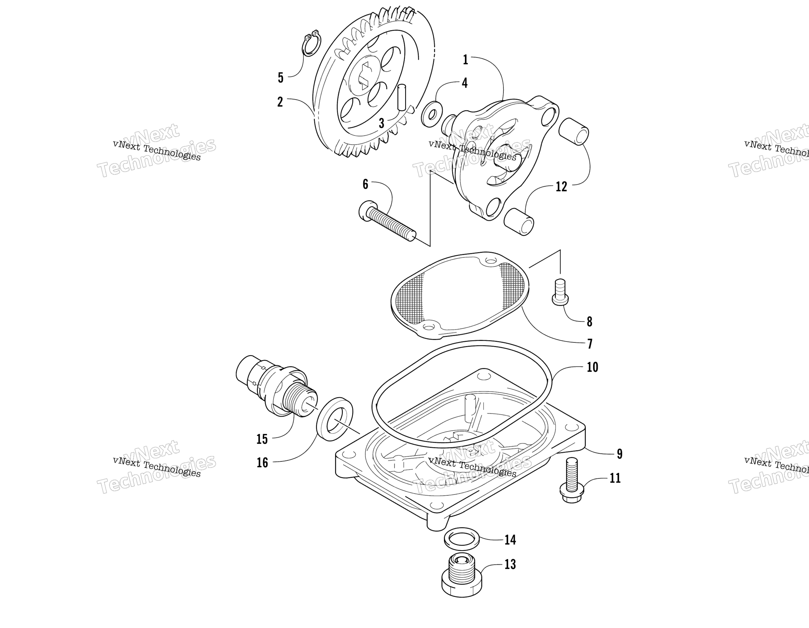 масляный Pump And Strainer Assembly