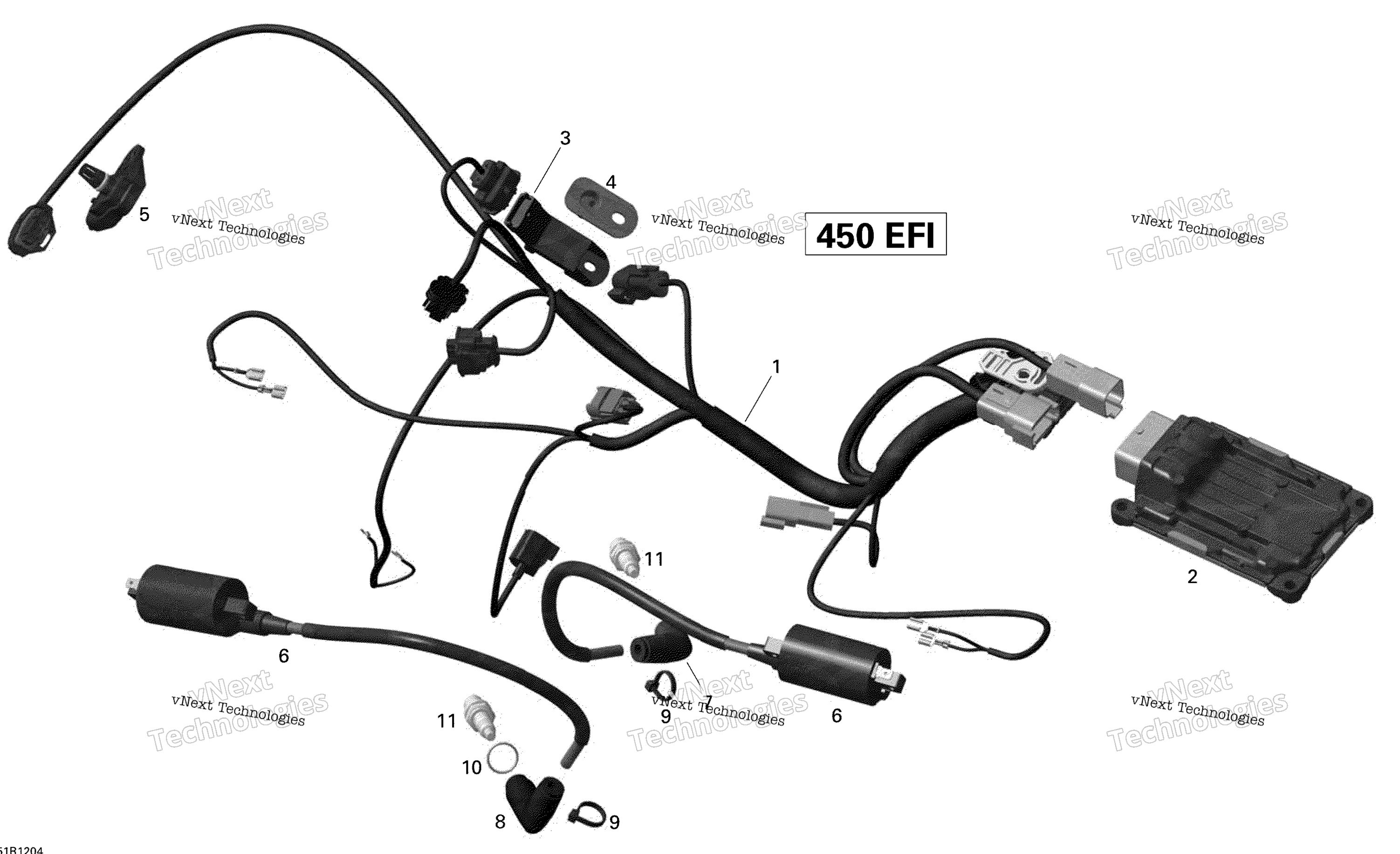 Двигатель Harness And Electronic Module