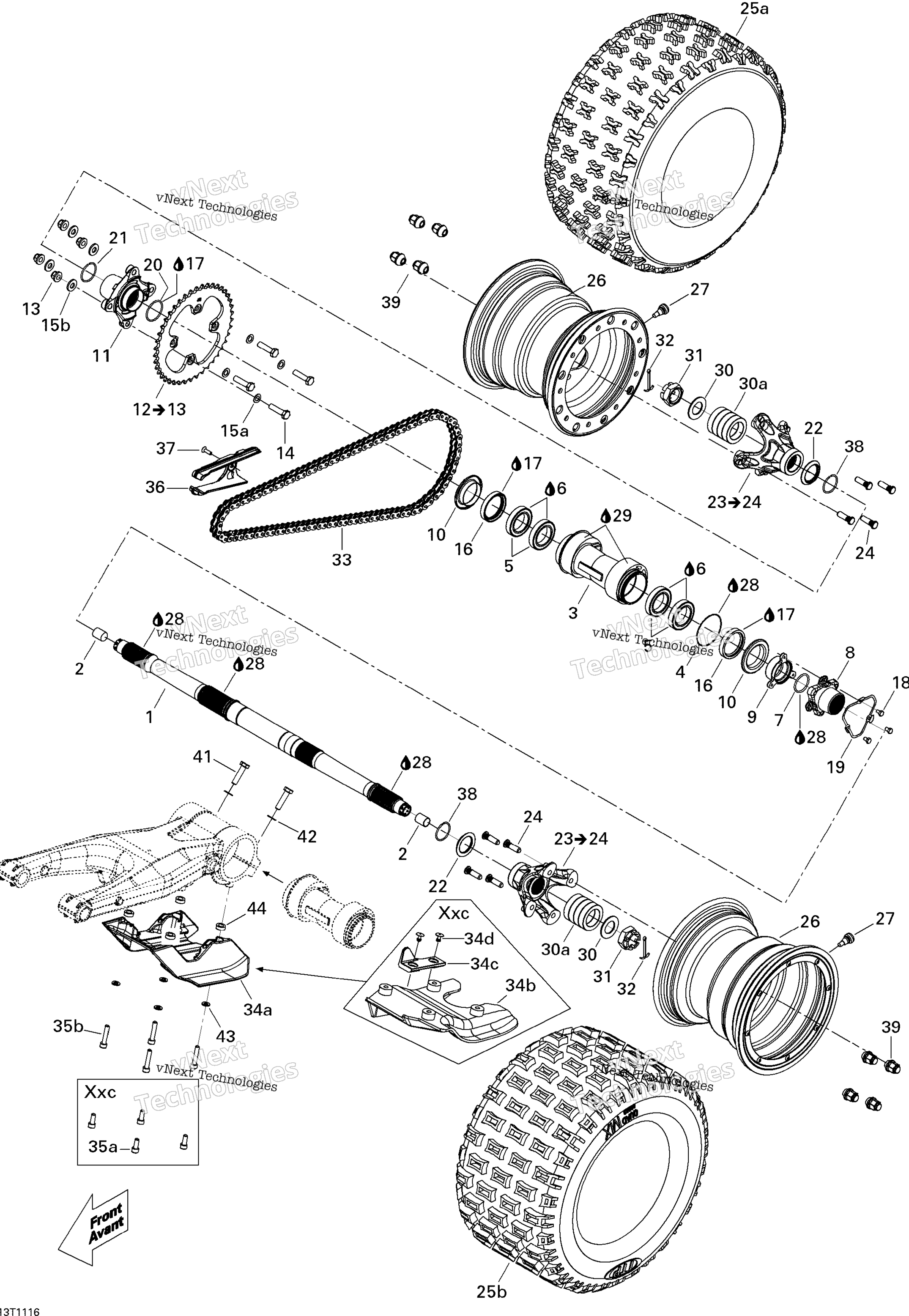 Привод System, Rear