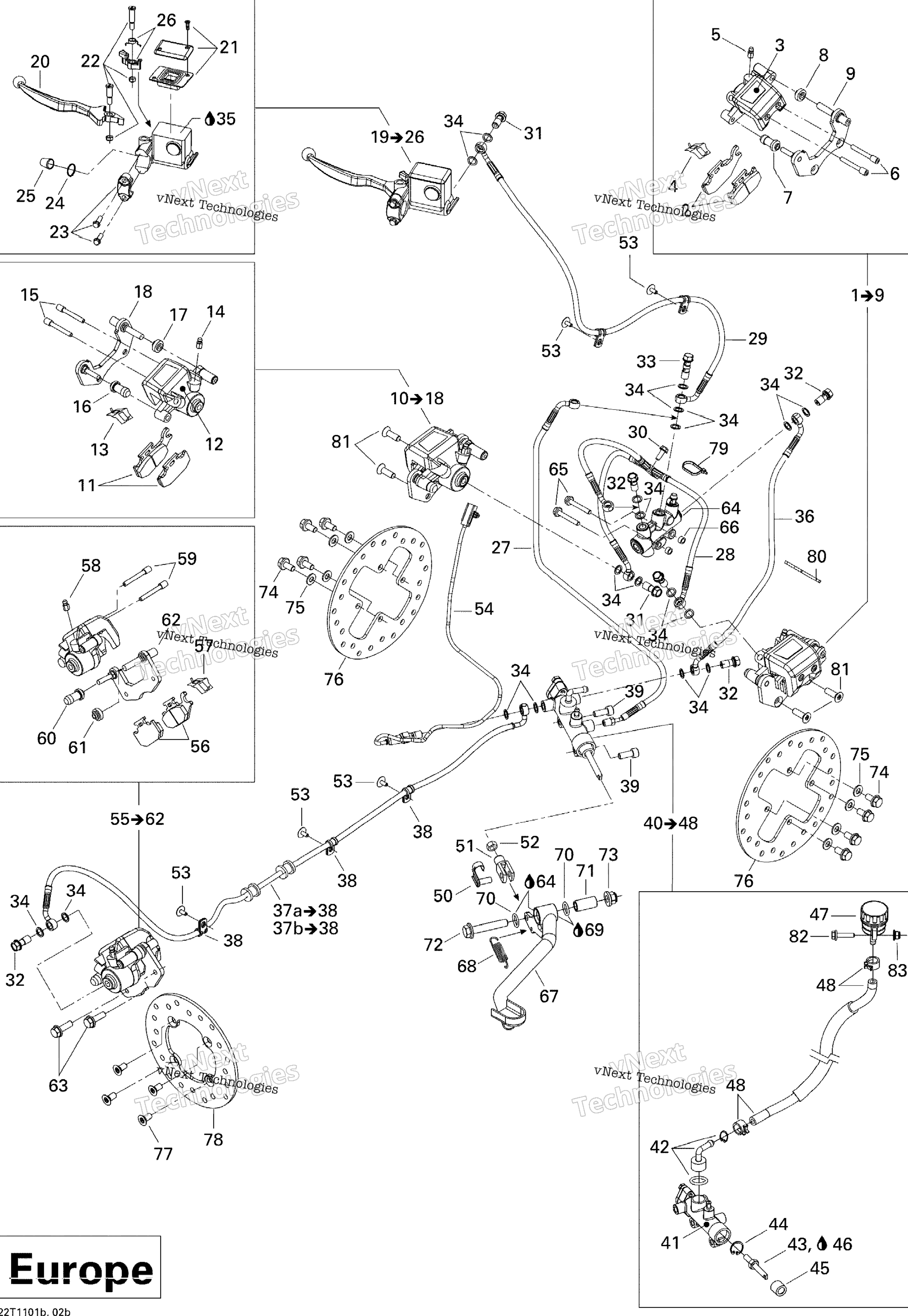Hydraulic Brakes Европа