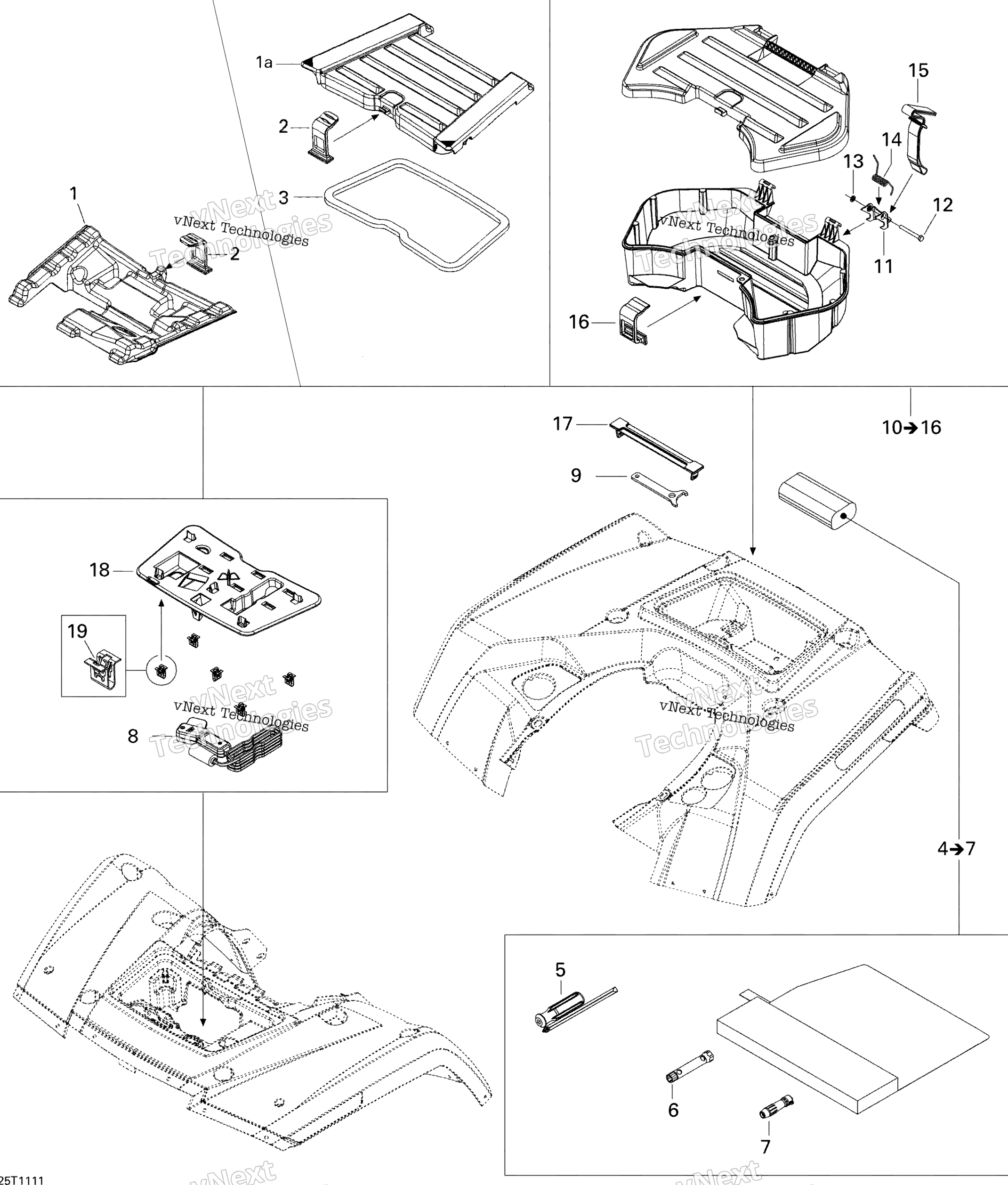 Передняя часть And Rear Trays