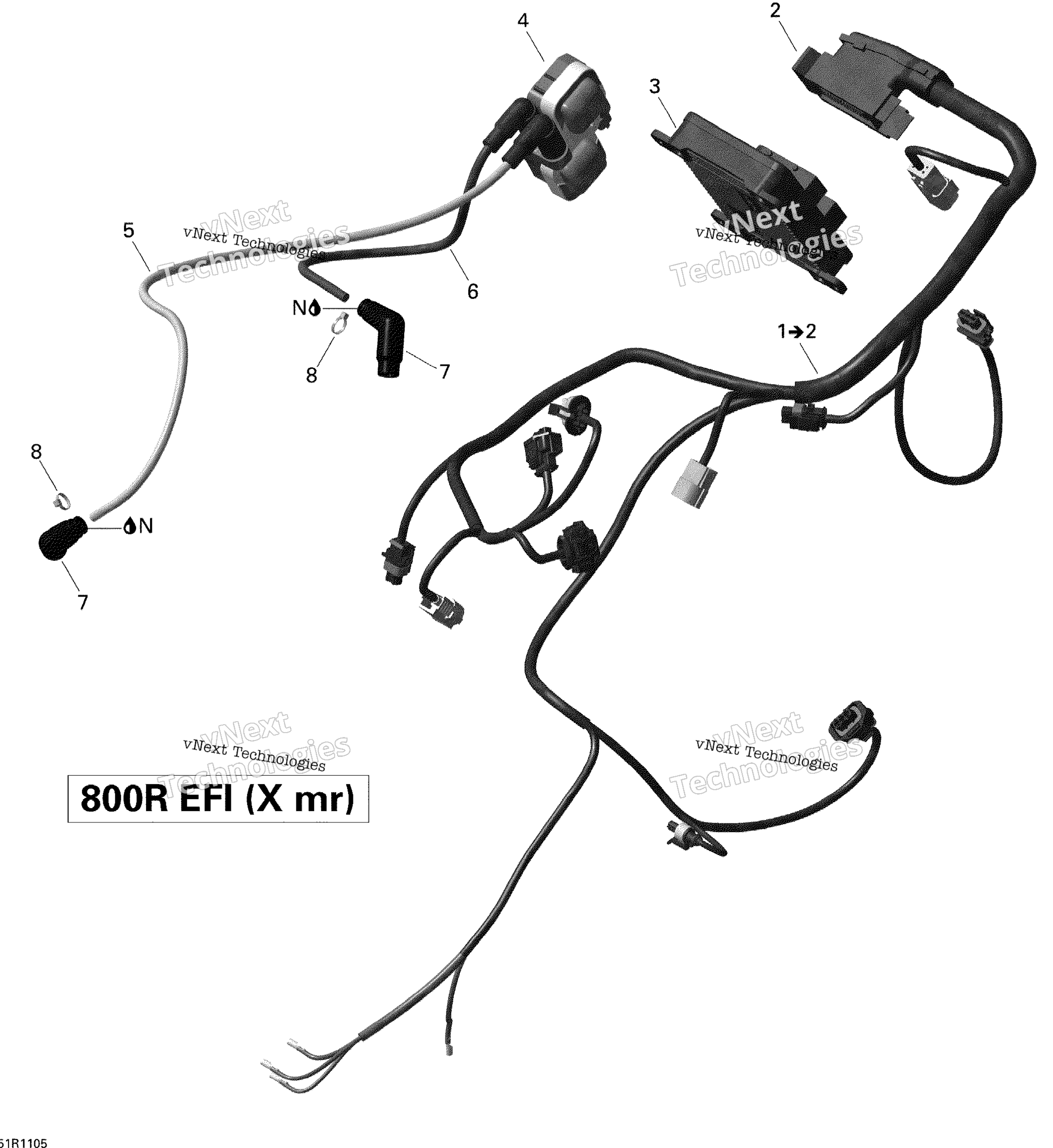 Двигатель Harness And Electronic Module