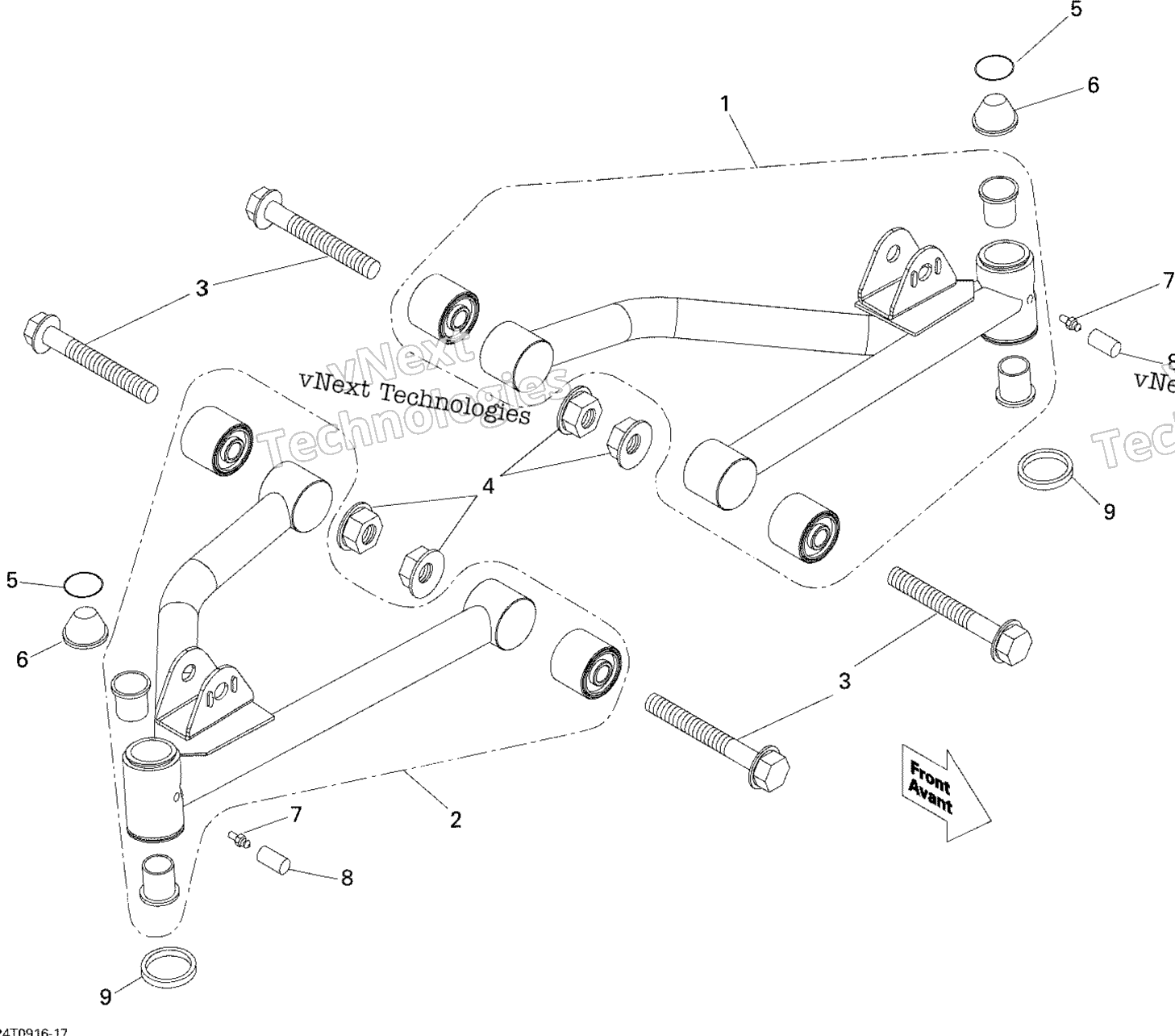 Передняя часть Suspension Arm