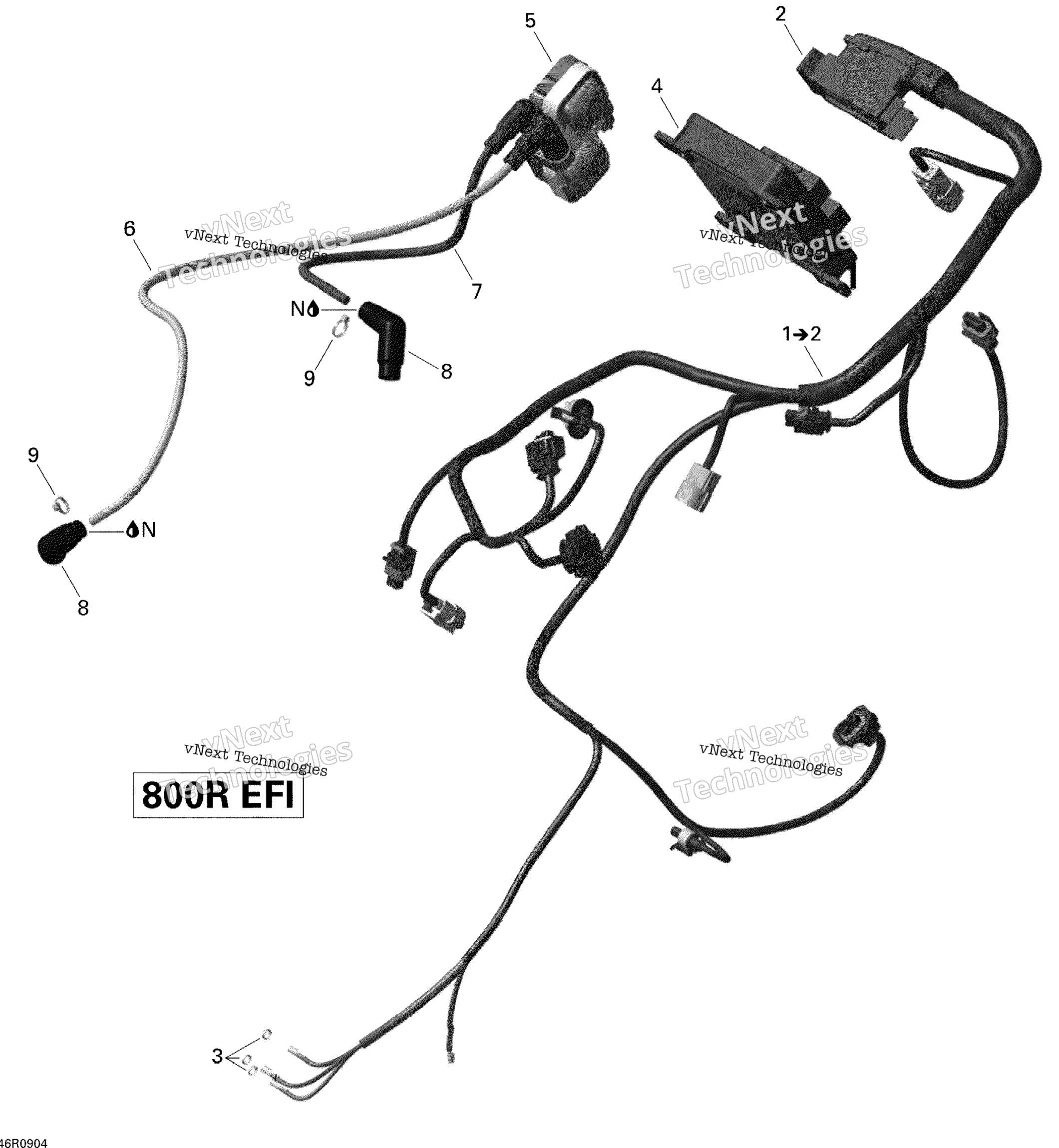 Двигатель Harness Outlander