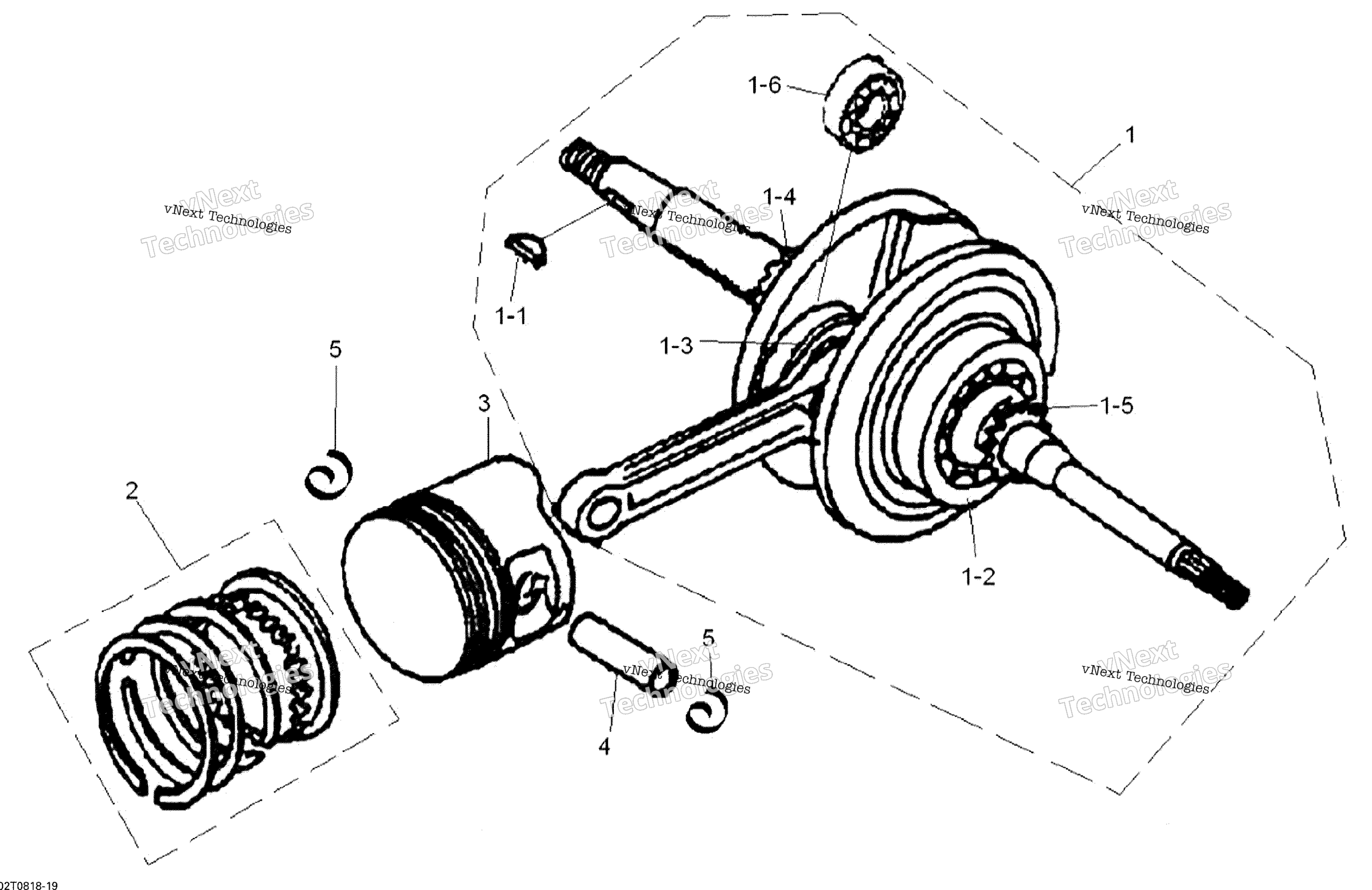 Коленчатый вал And Pistons