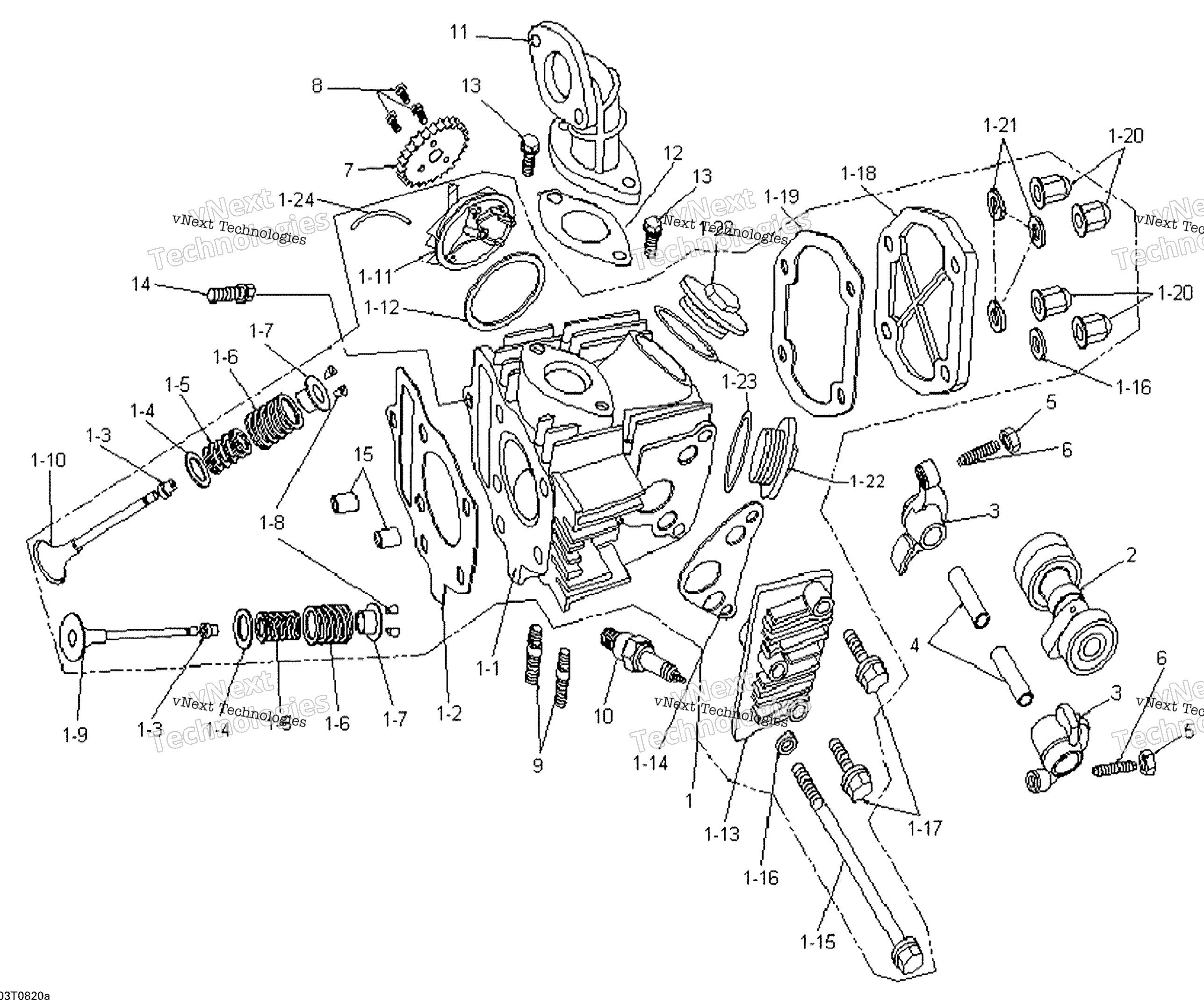Цилиндр Head And Intake Manifold