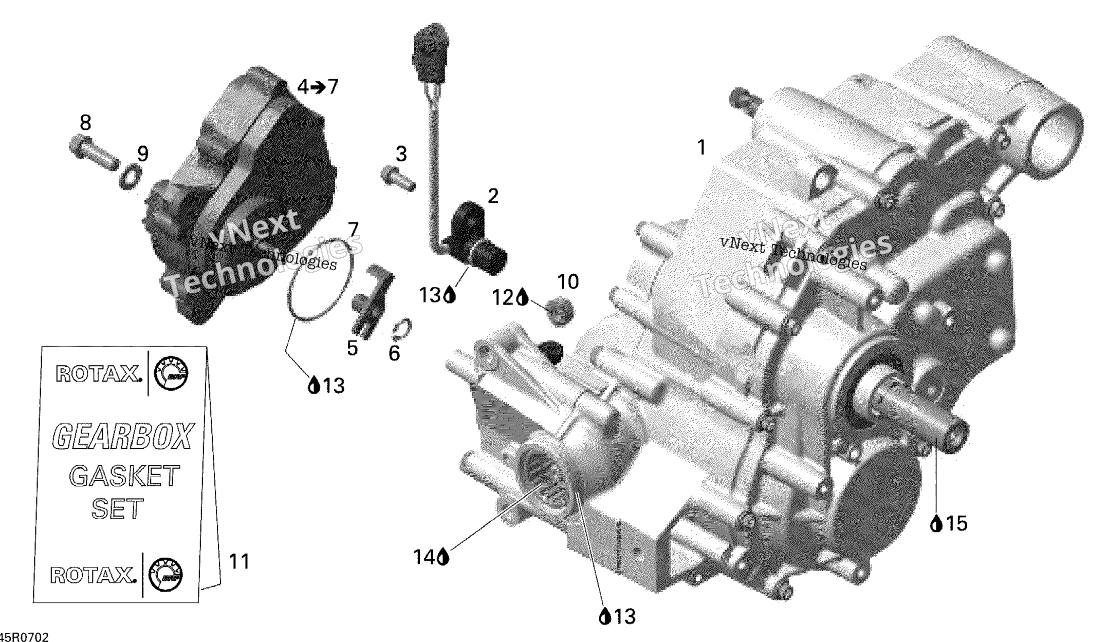 Передача Box Assy And 4X4 Actuator