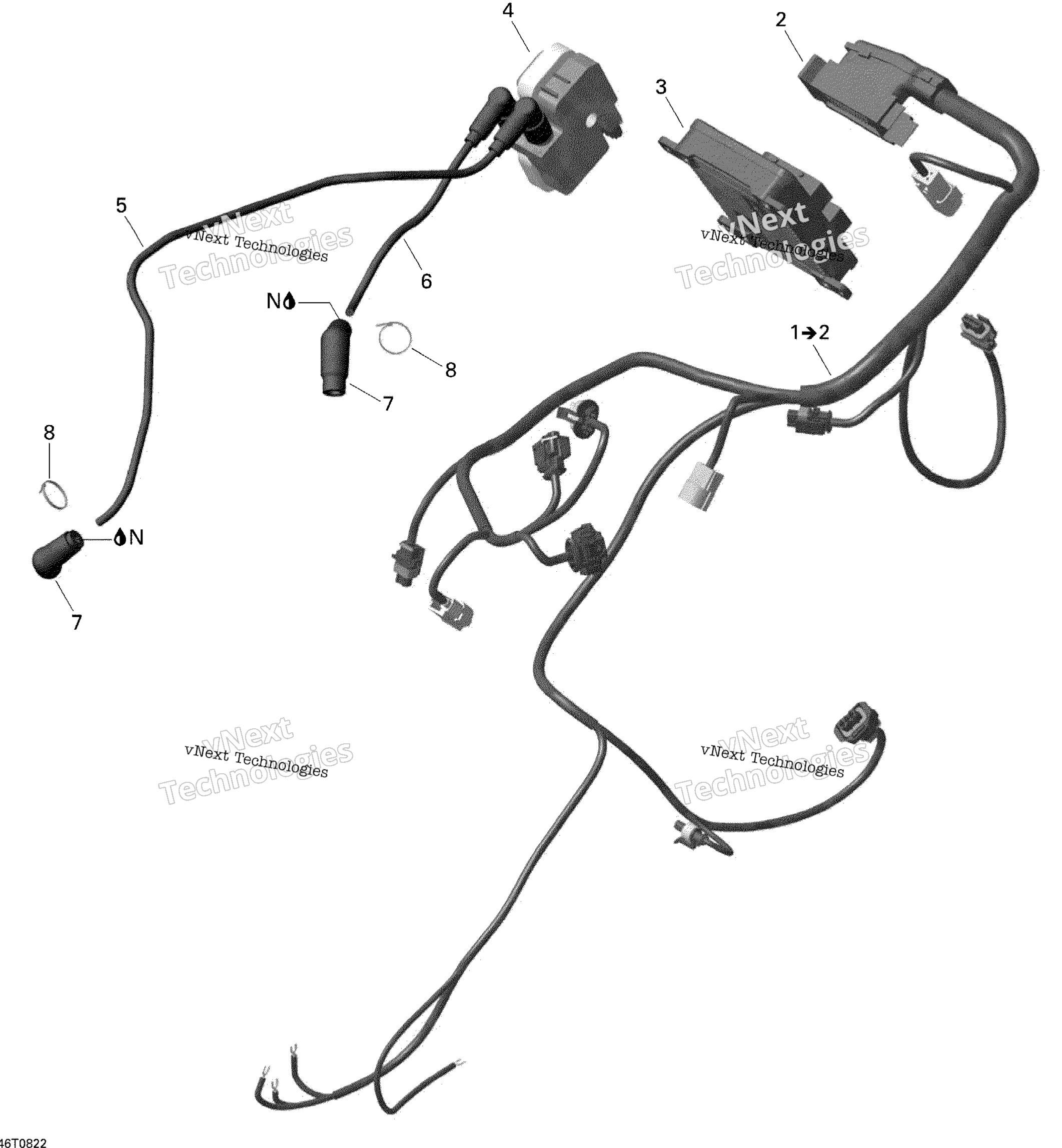 Двигатель Harness Outlander