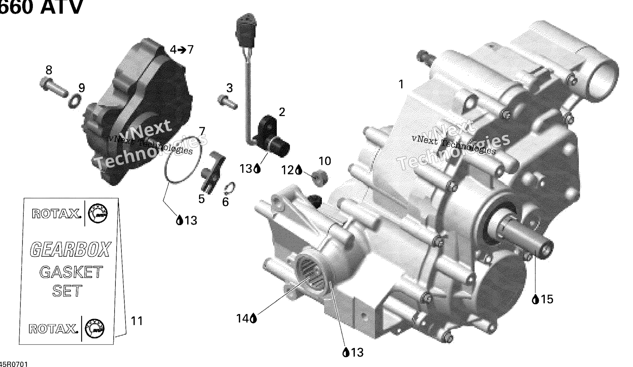 Передача Box Assy And 4X4 Actuator