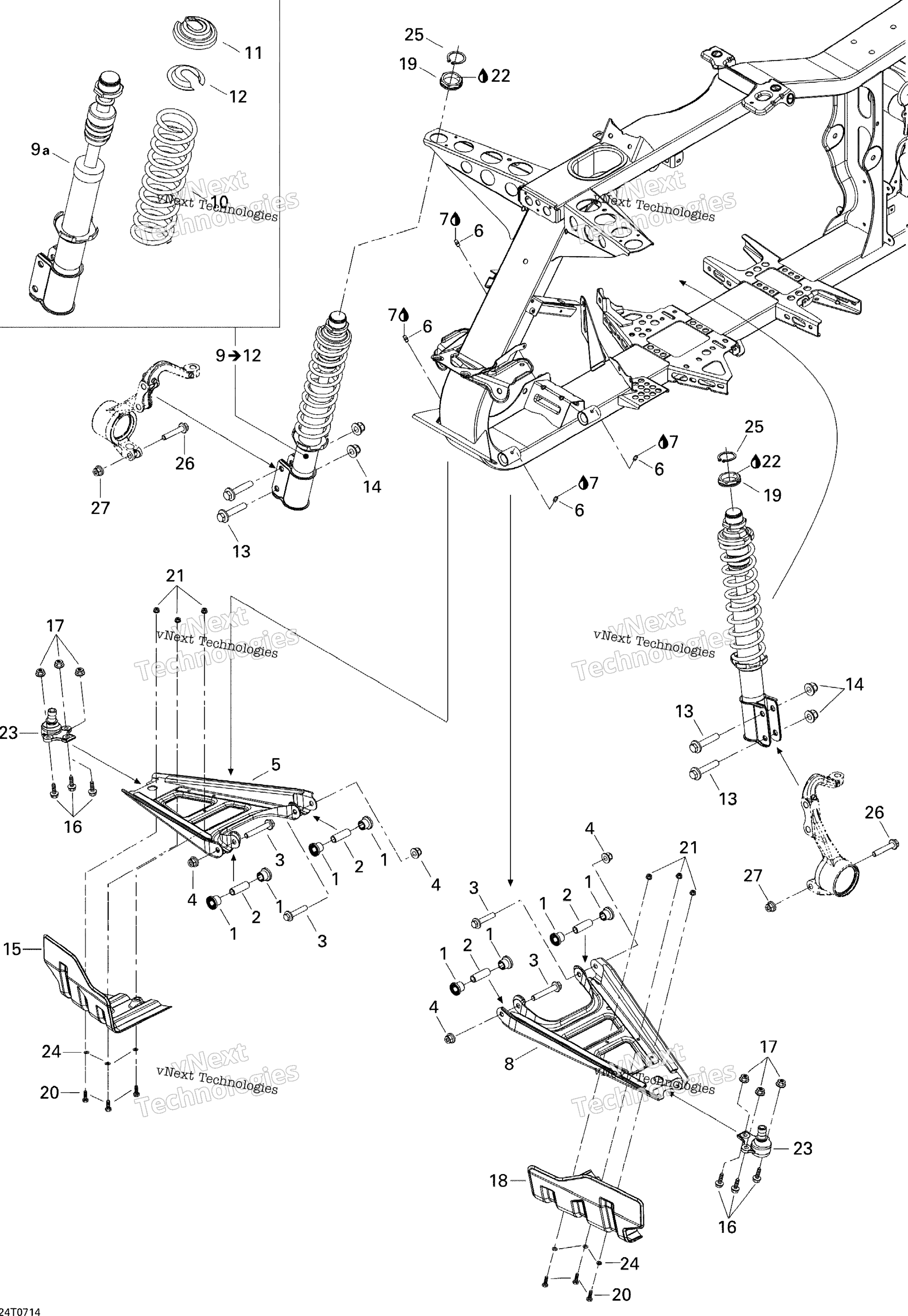 Передняя часть Suspension Std