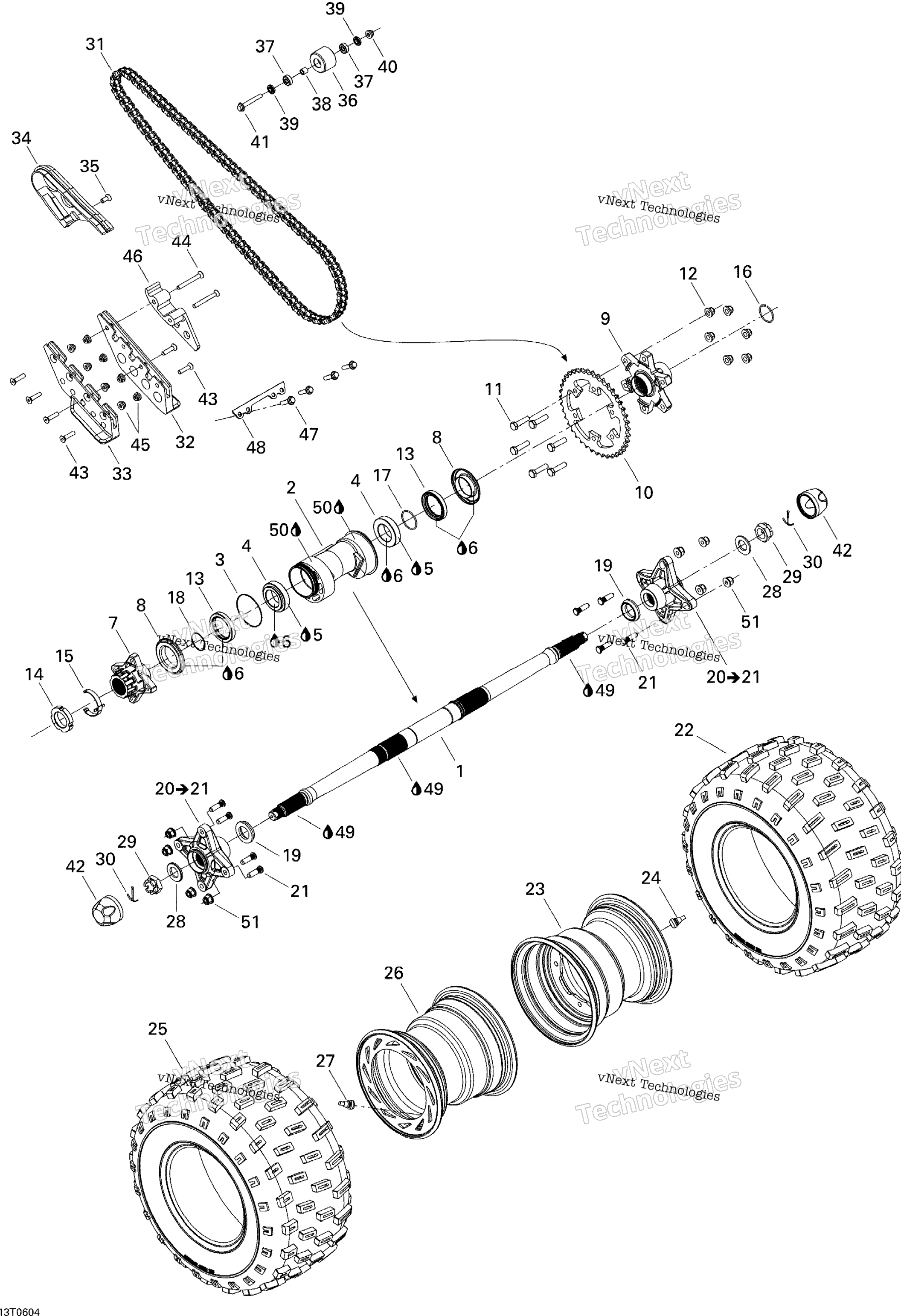 Привод System, Rear