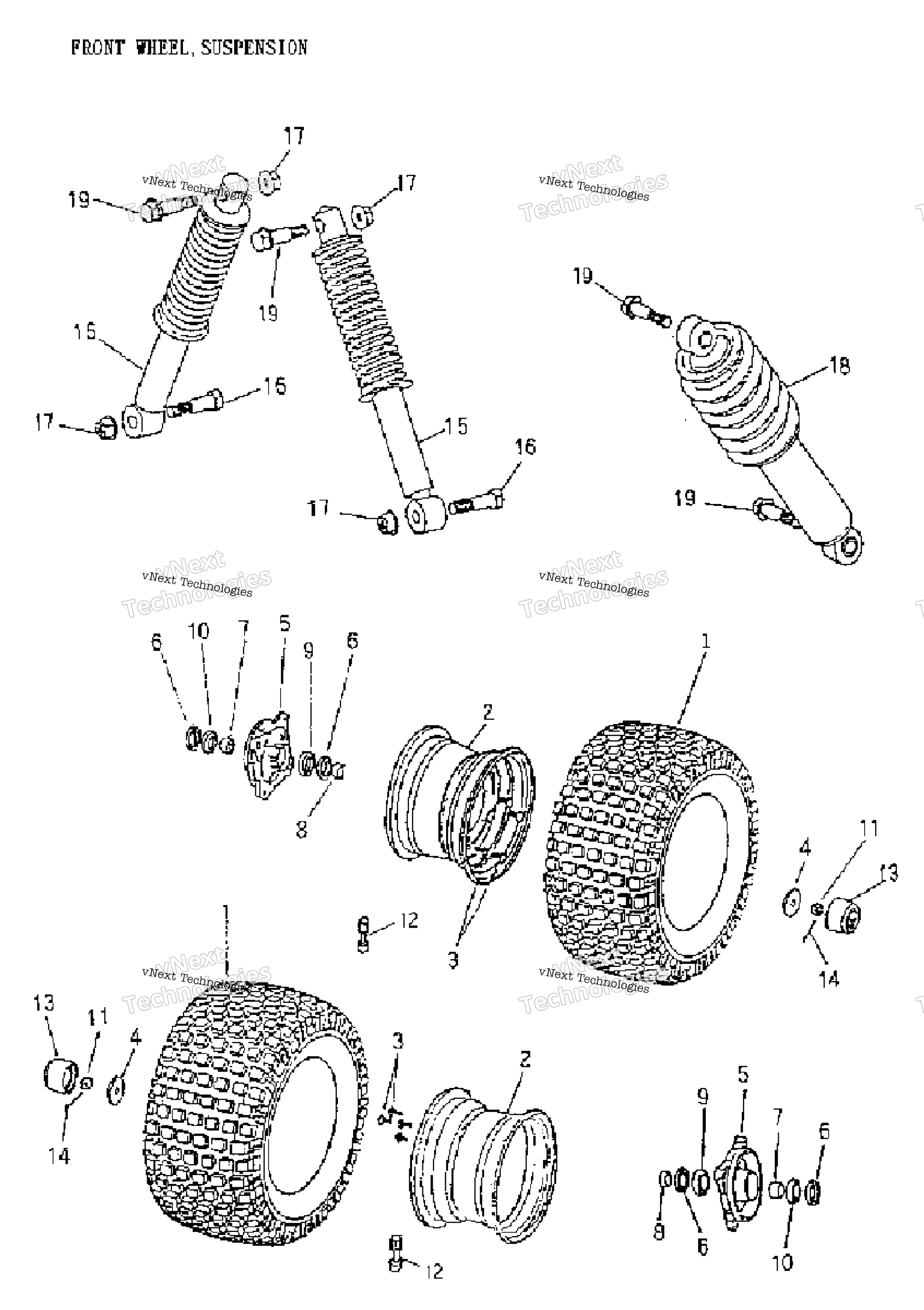 Передняя часть Suspension