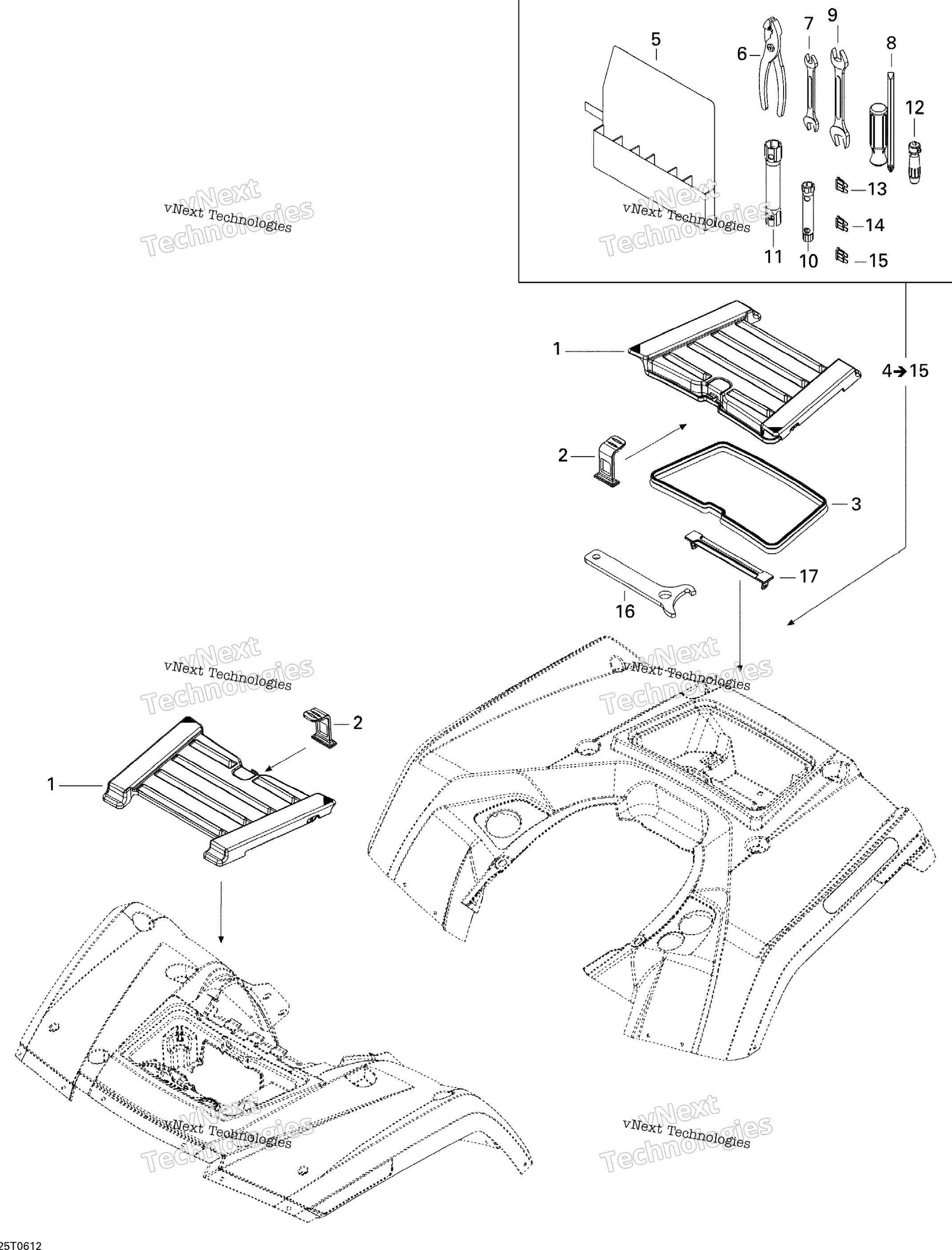 Передняя часть And Rear Trays