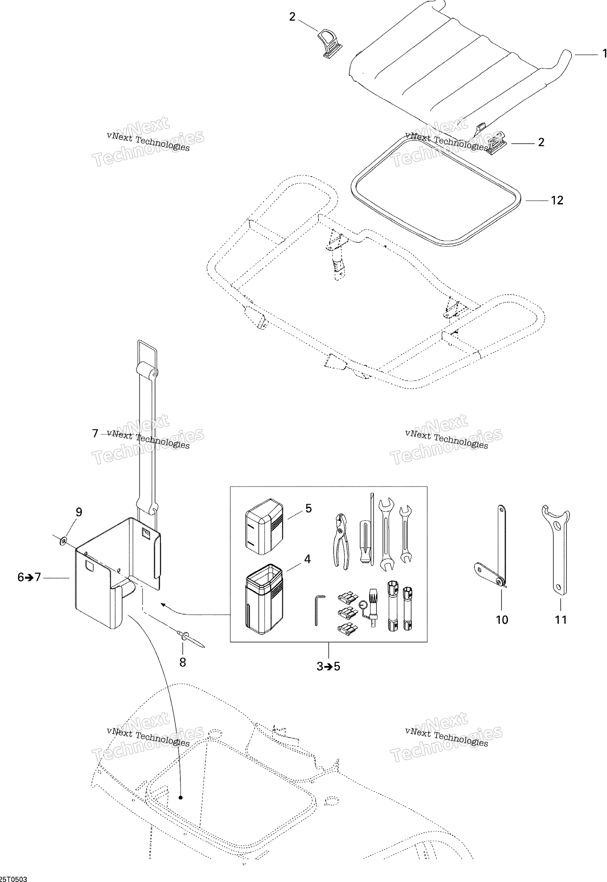 Передняя часть Storage Tray