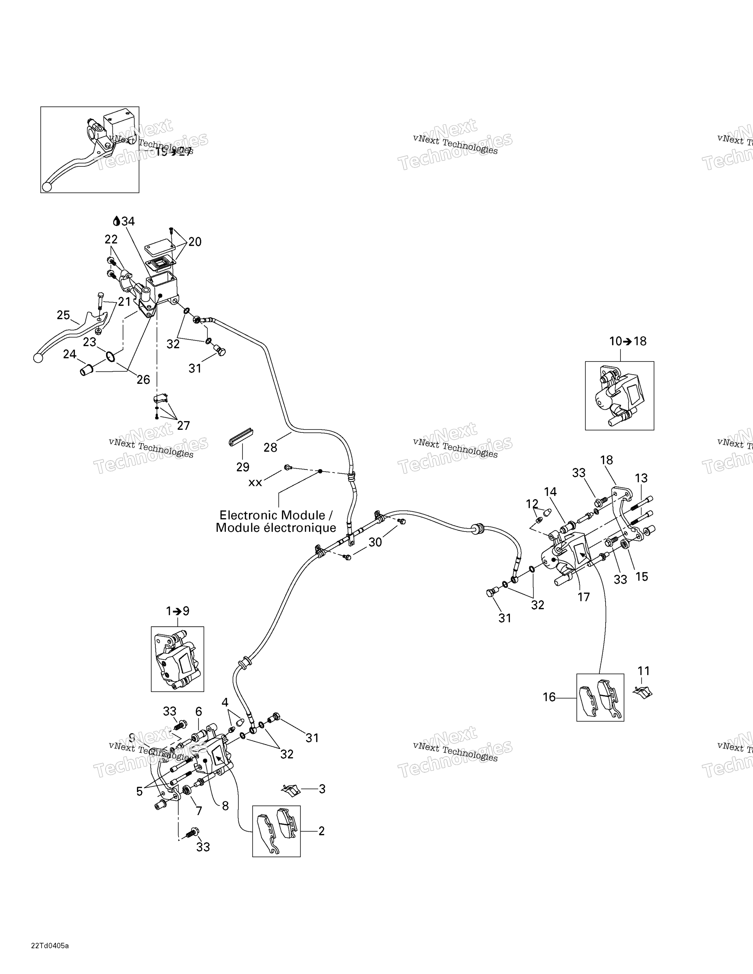Hydraulic передний тормоз