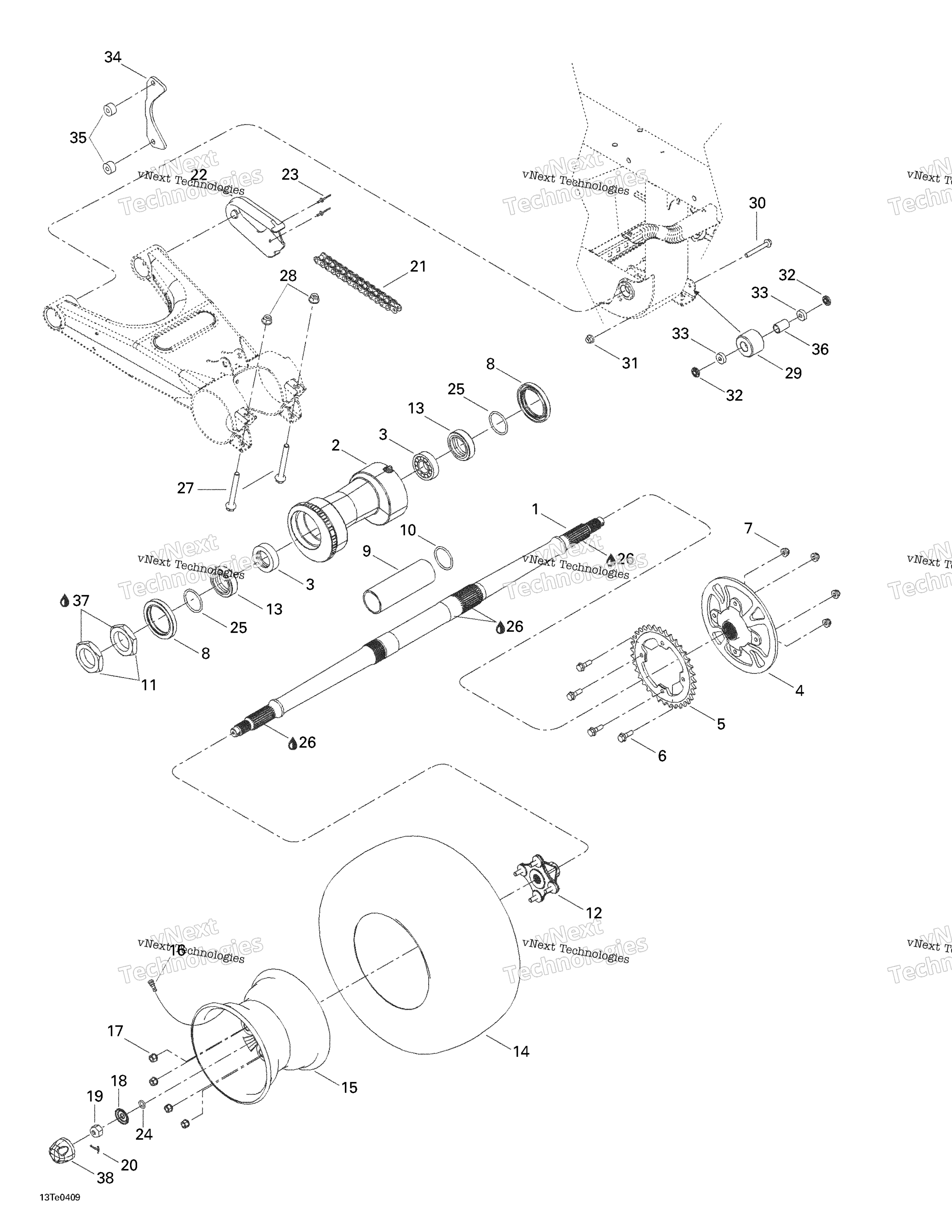 Привод System, Rear