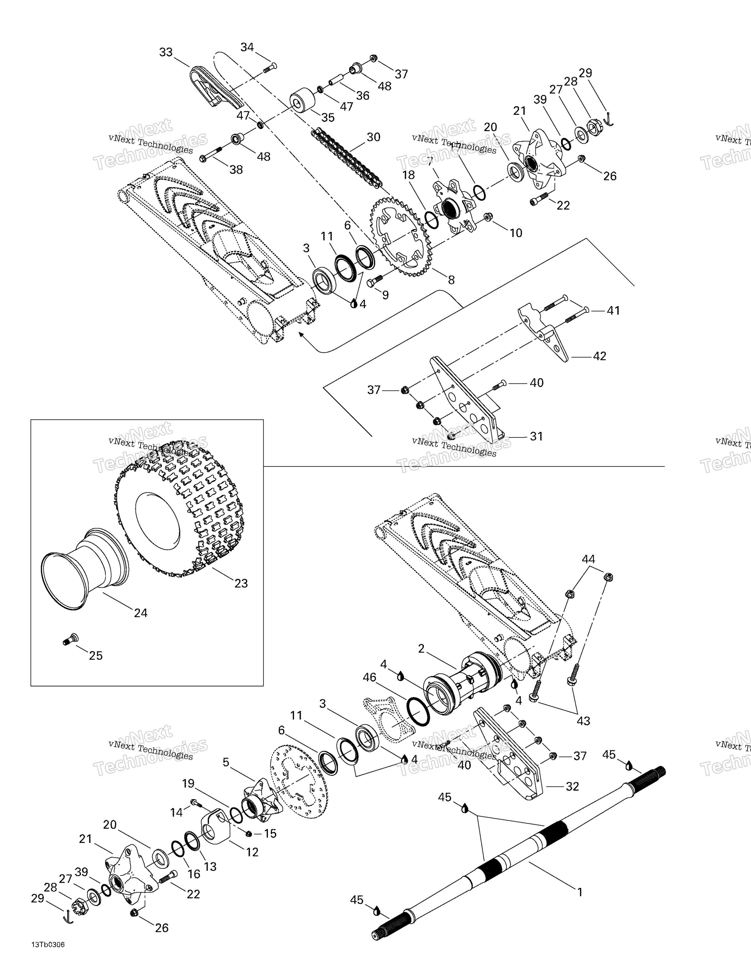Привод System, Rear