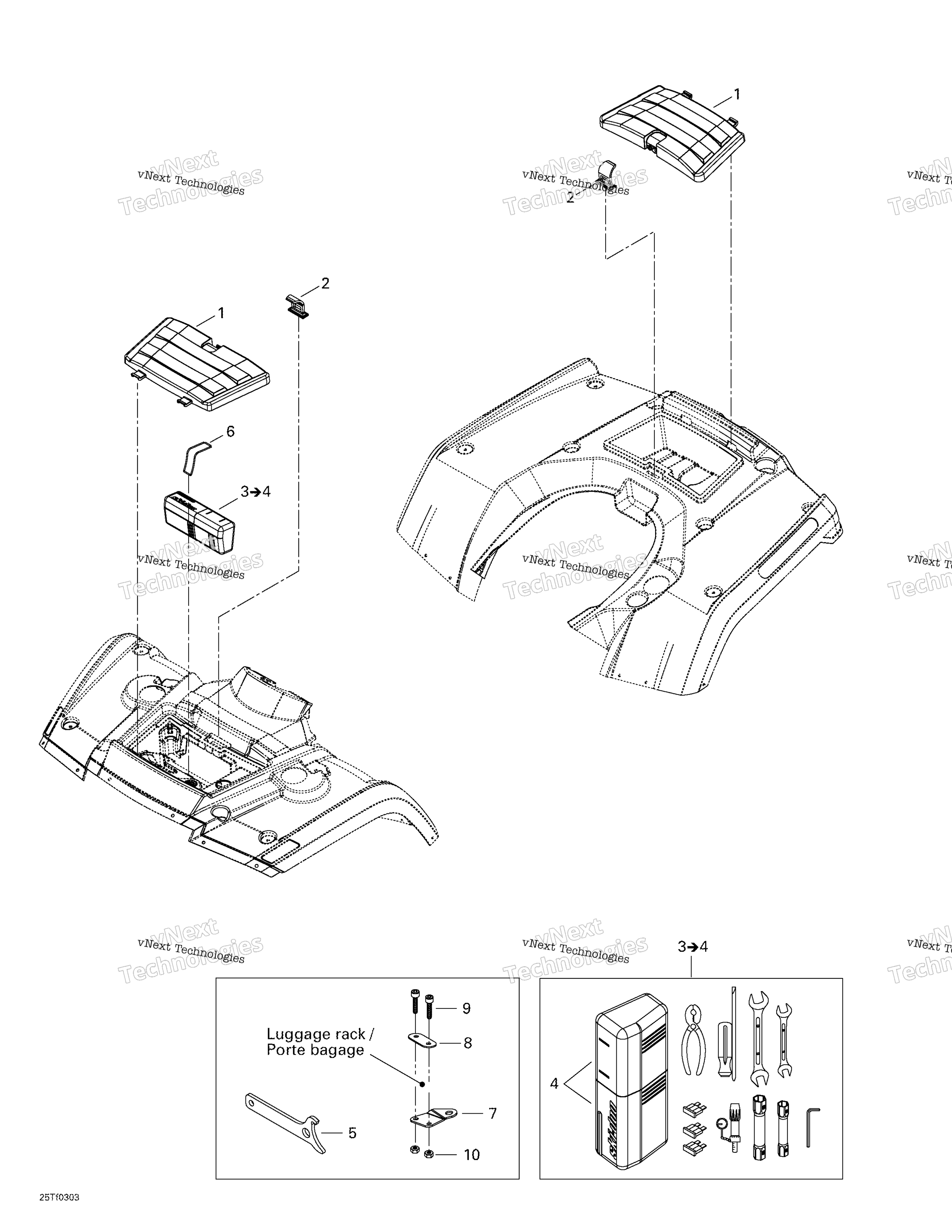 Передняя часть And Rear Trays
