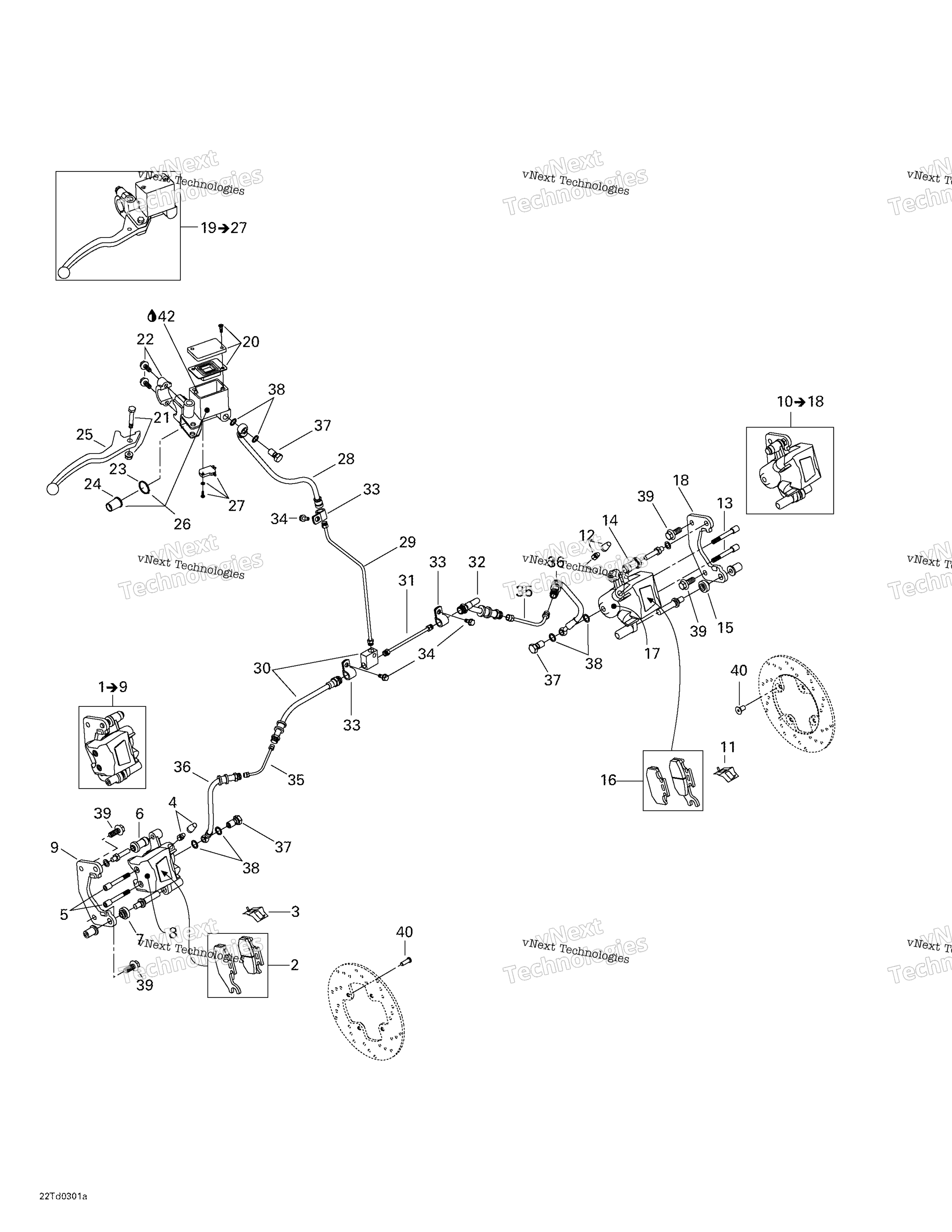 Hydraulic передний тормоз