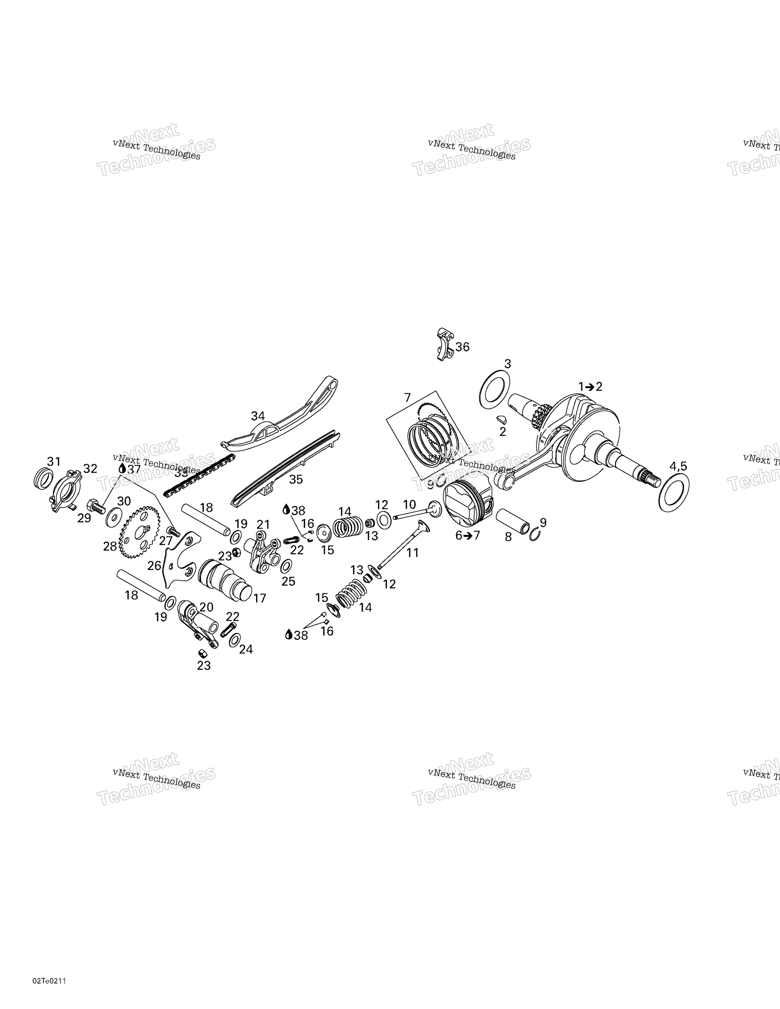 Коленчатый вал And Pistons
