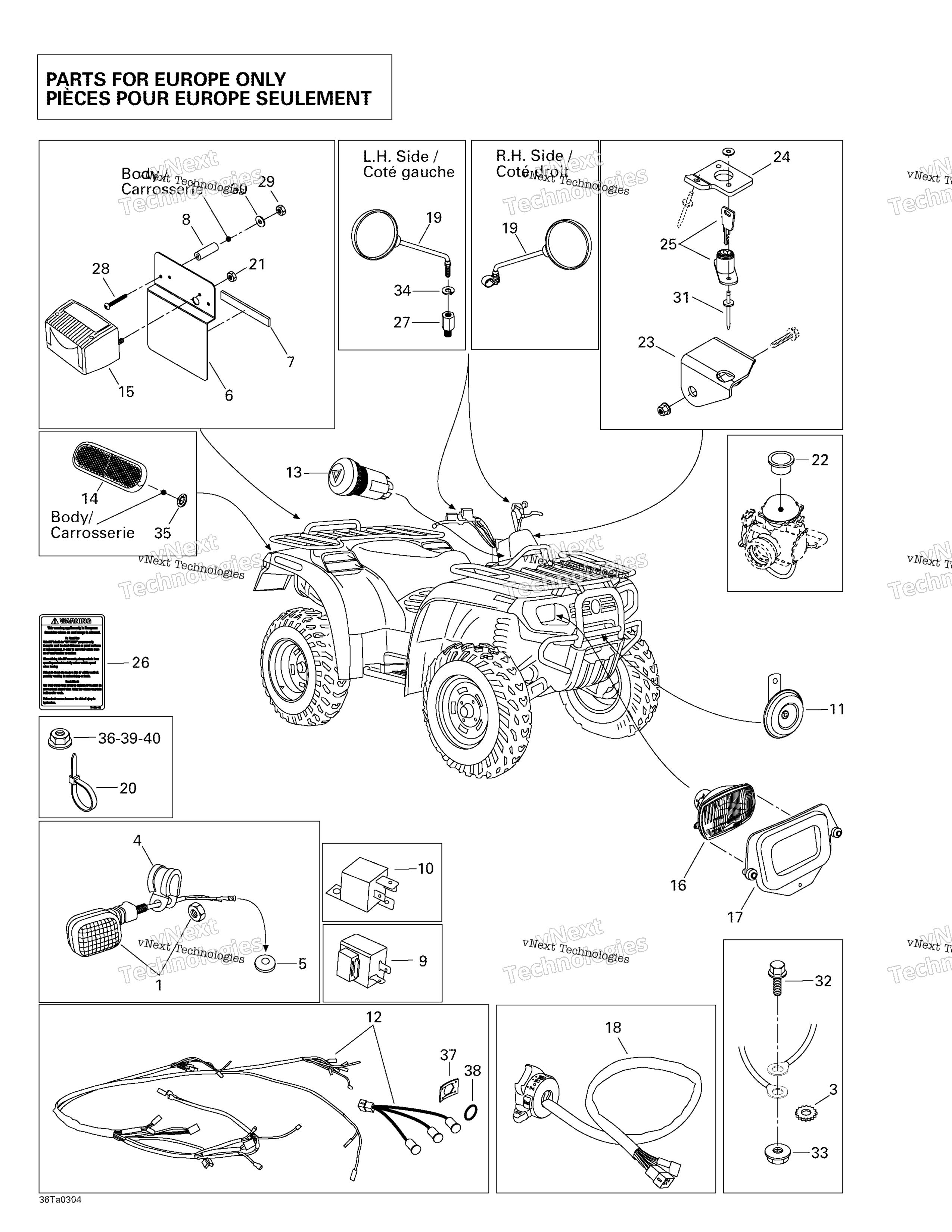 Homologation комплект For Европа