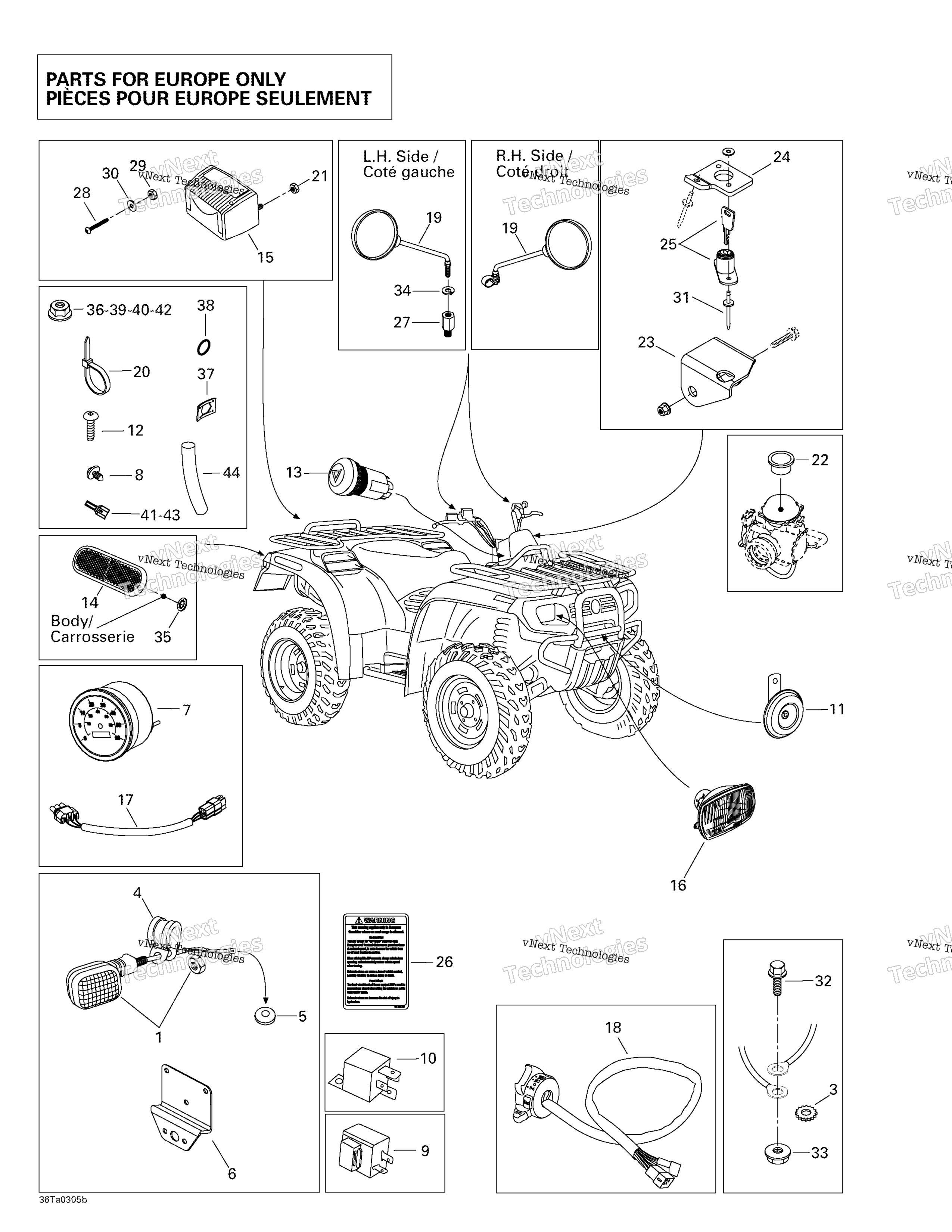 Homologation комплект For Европа