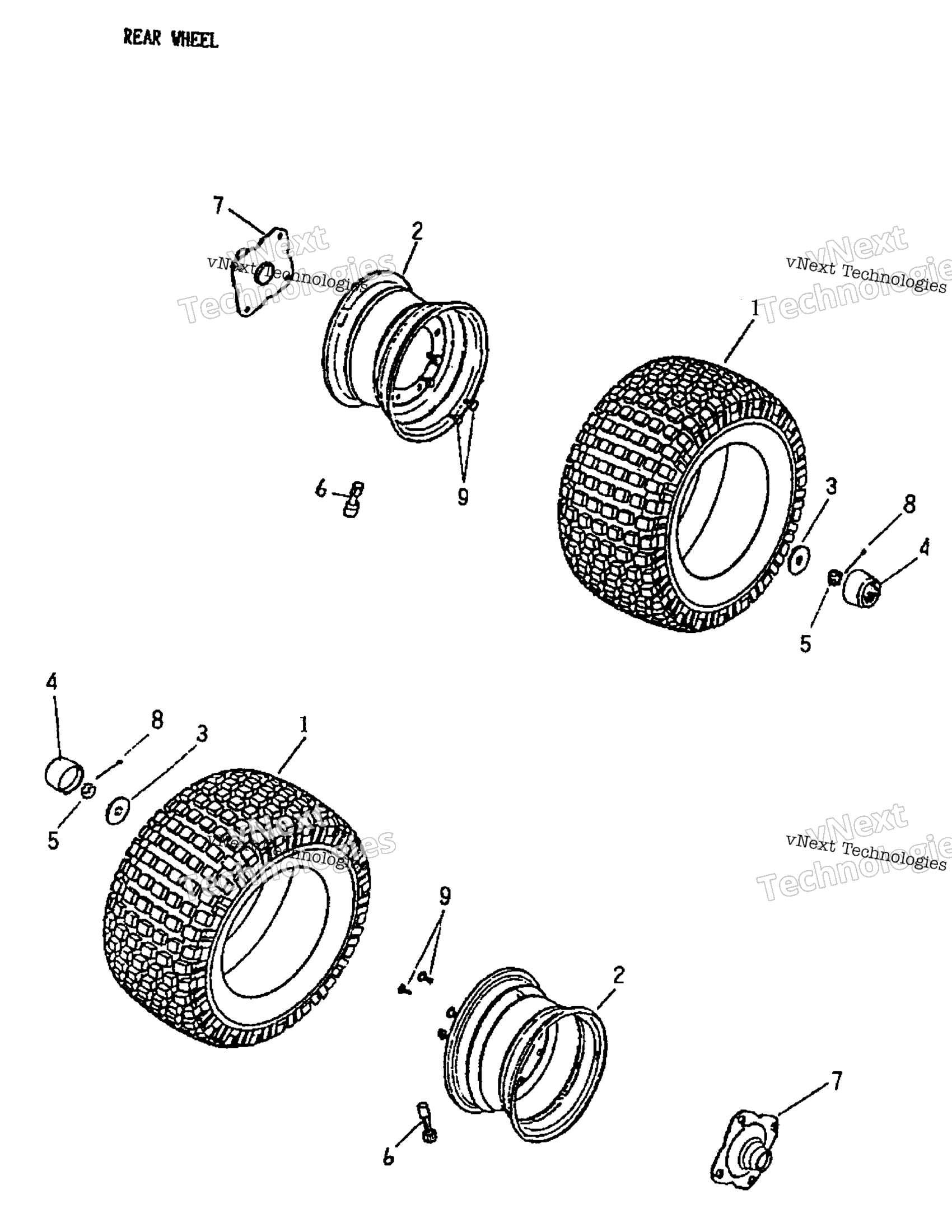 Задняя часть Wheel 166-18