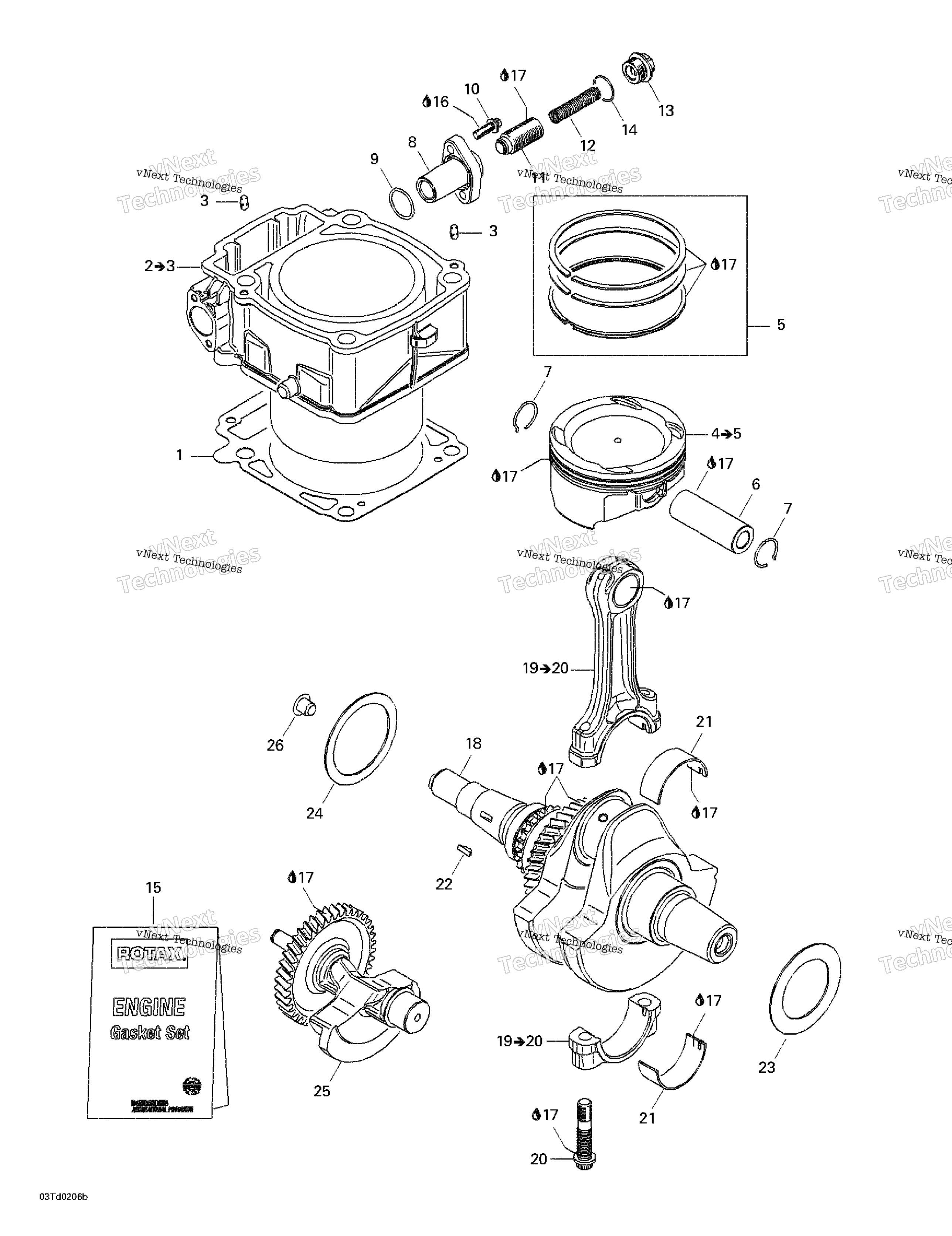 Коленчатый вал And Cylinder
