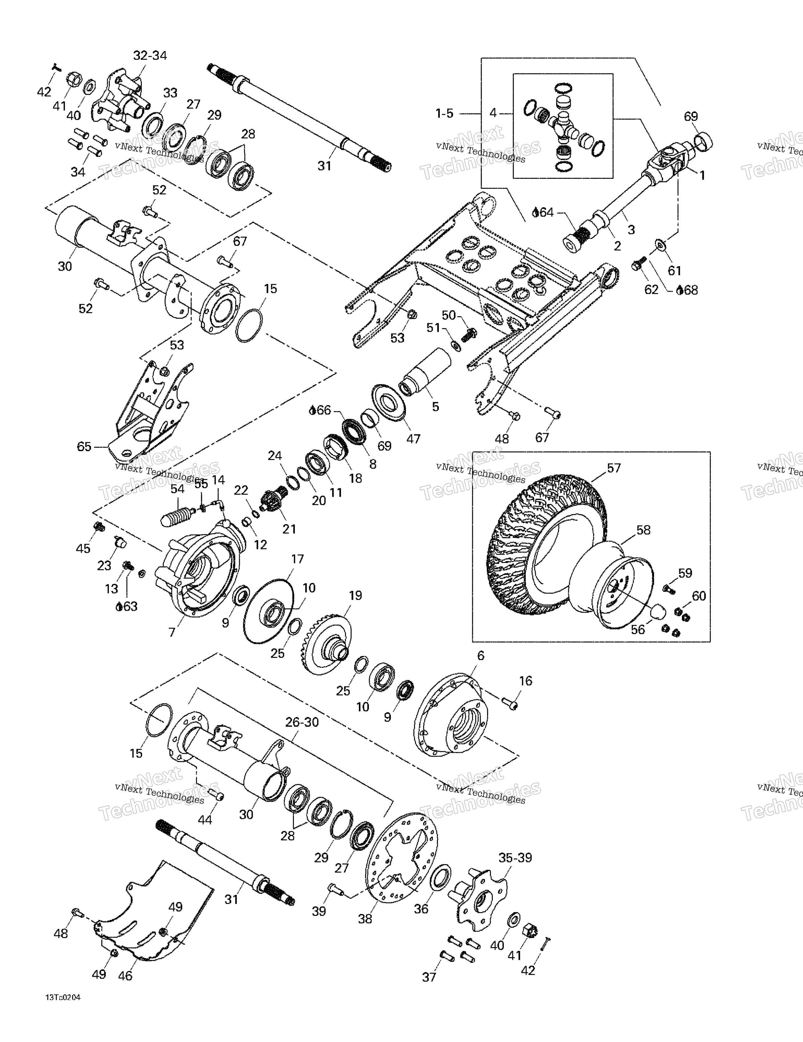 Привод System, Rear