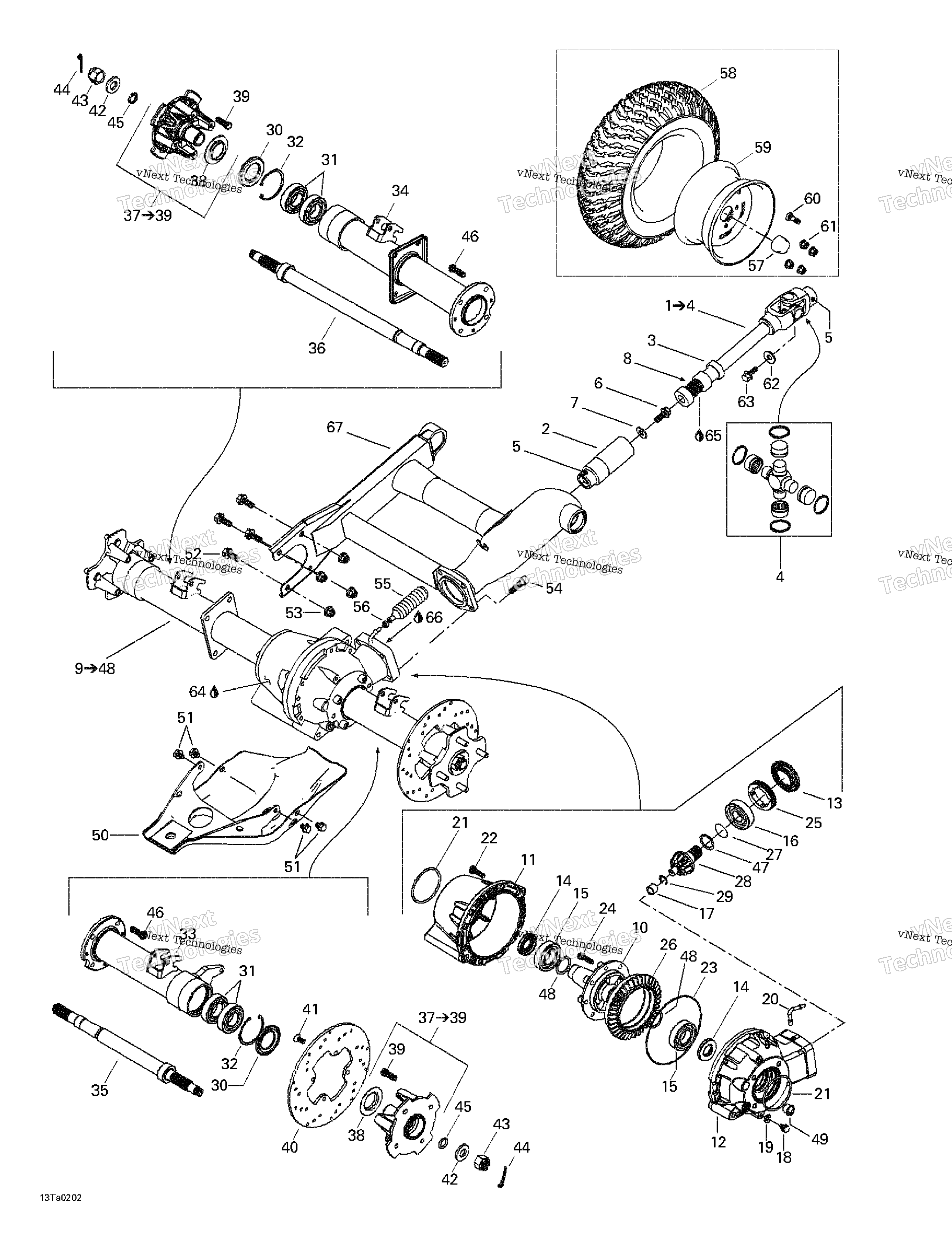 Привод System, Rear