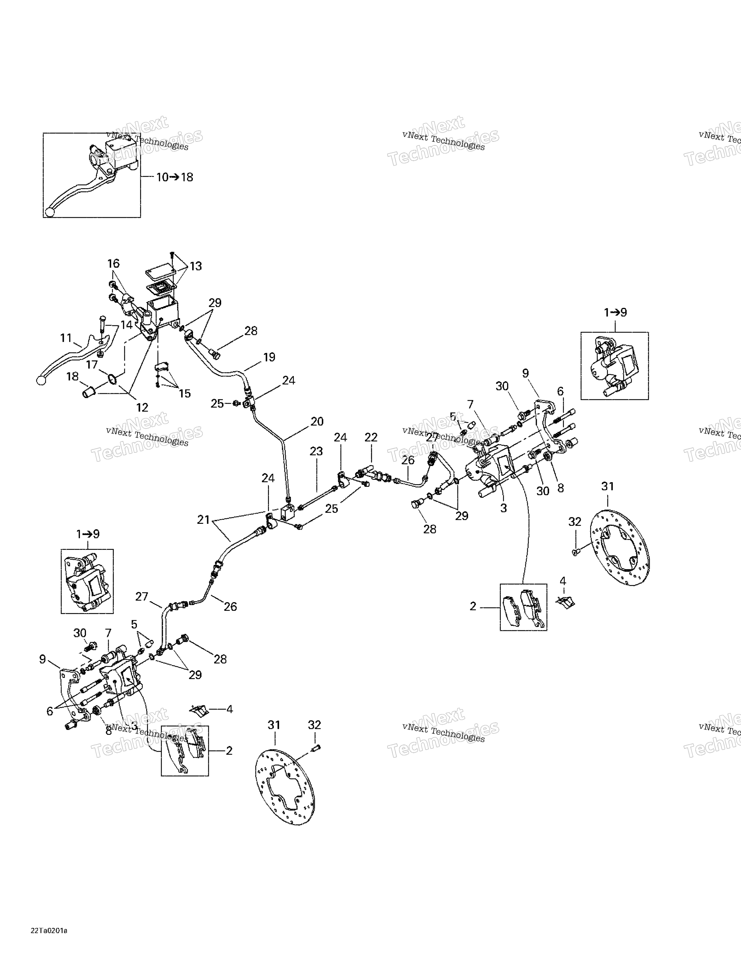 Hydraulic передний тормоз