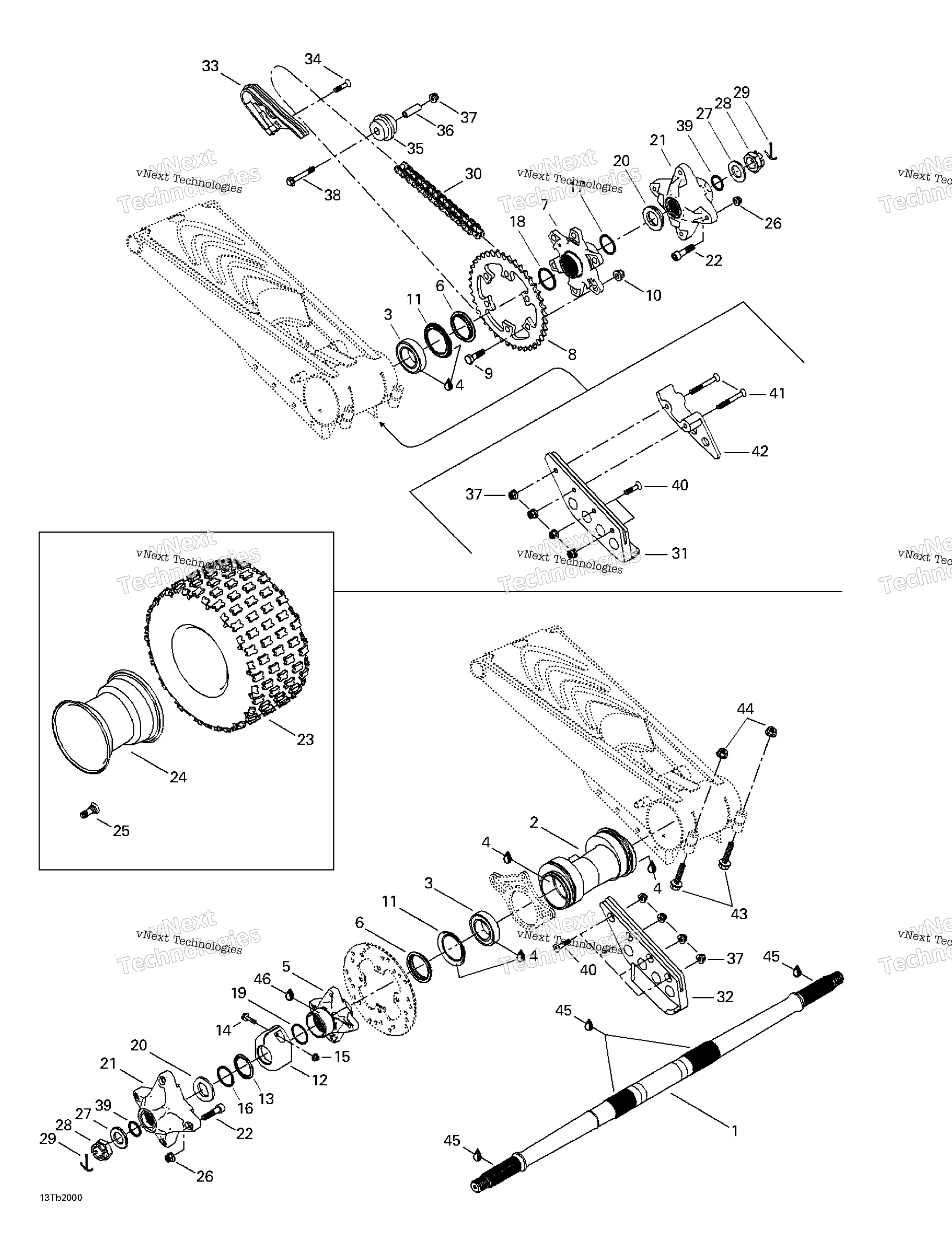Привод System, Rear