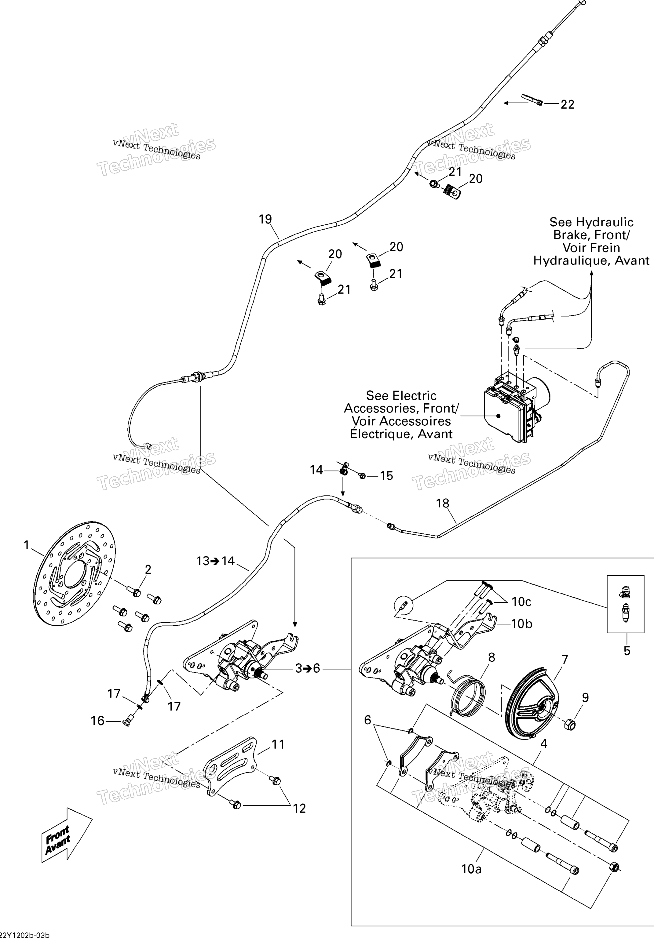 Hydraulic Brake, задний