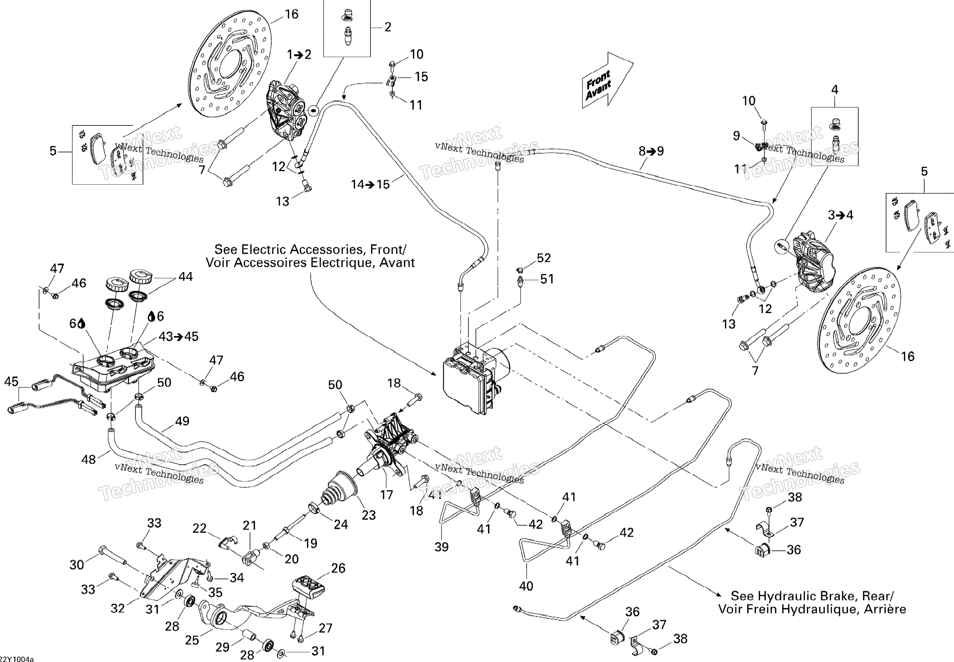 Hydraulic Brake, передний Se5 Electronic