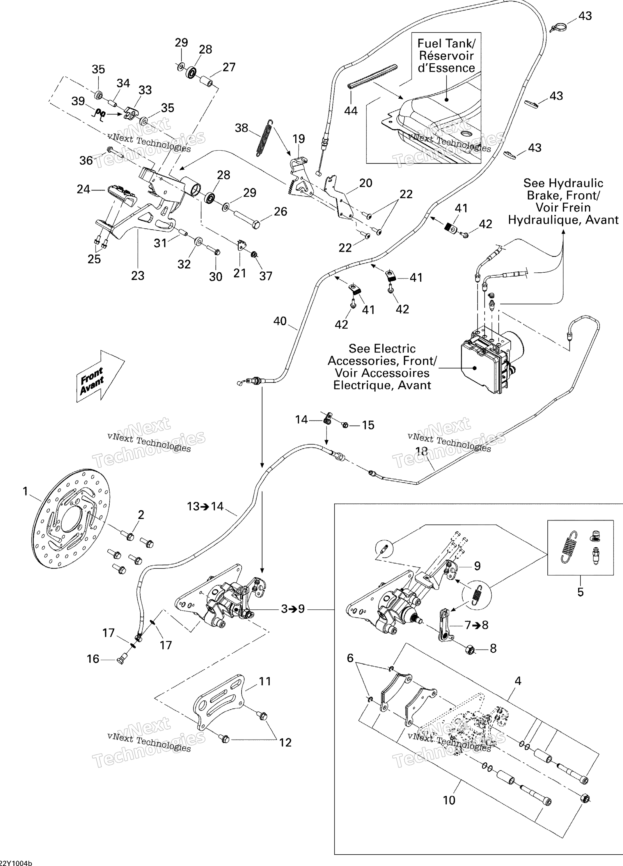 Hydraulic Brake, задний Se5 Electronic