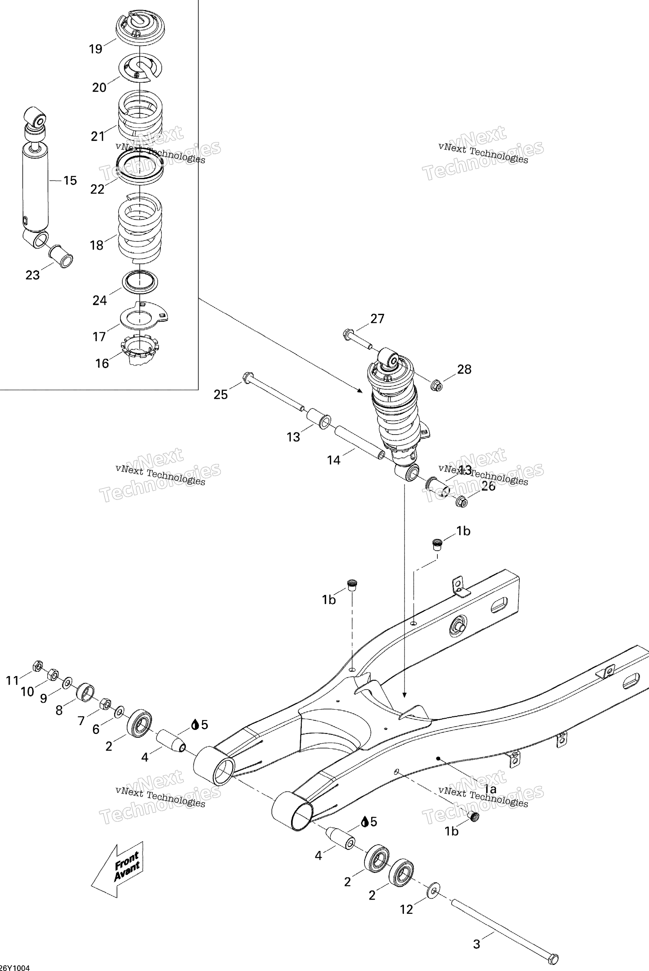 Подвеска, задняя Sm5 Manual