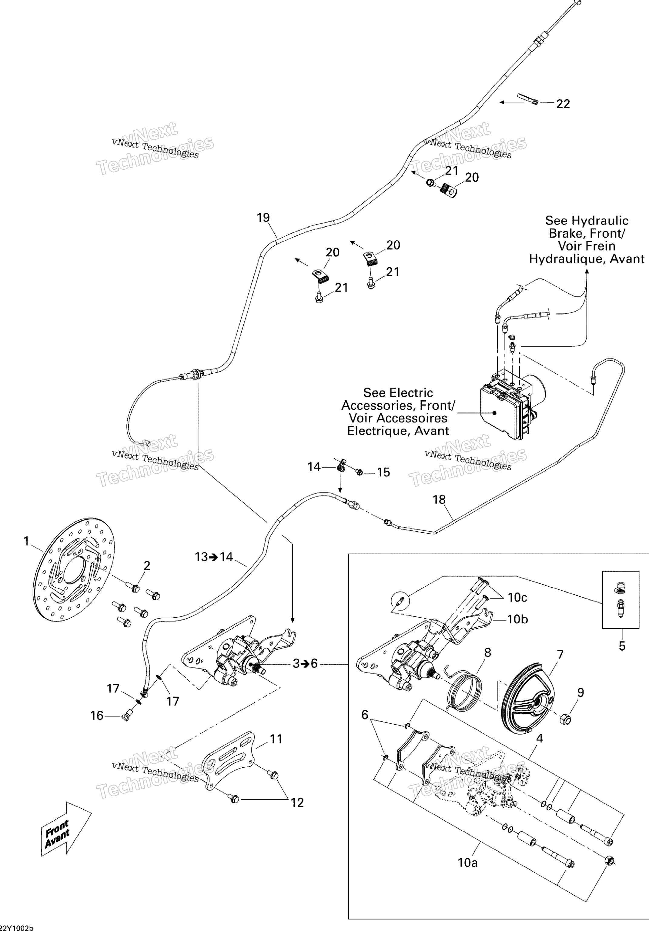 Hydraulic Brake, задний