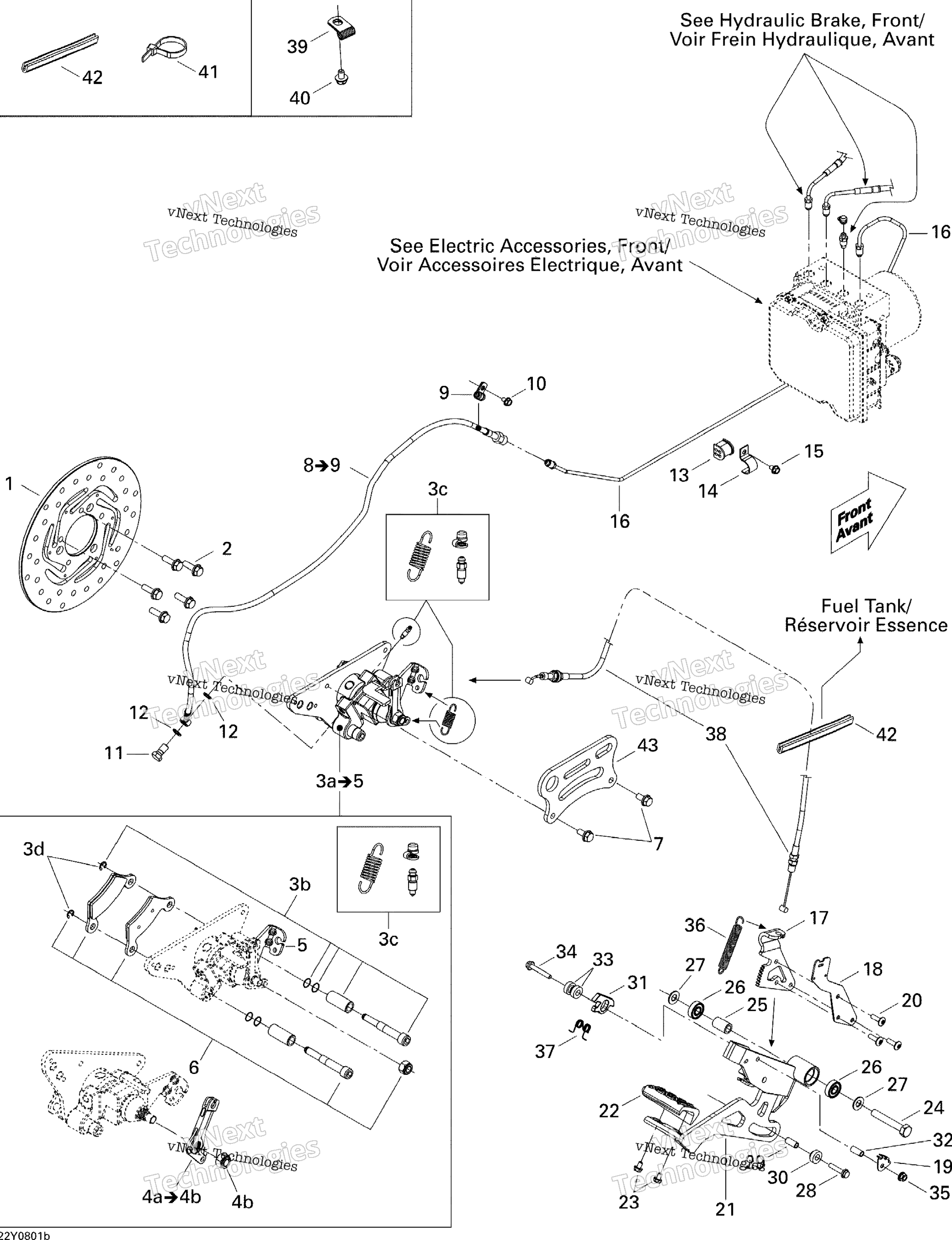 Hydraulic Brake, задний