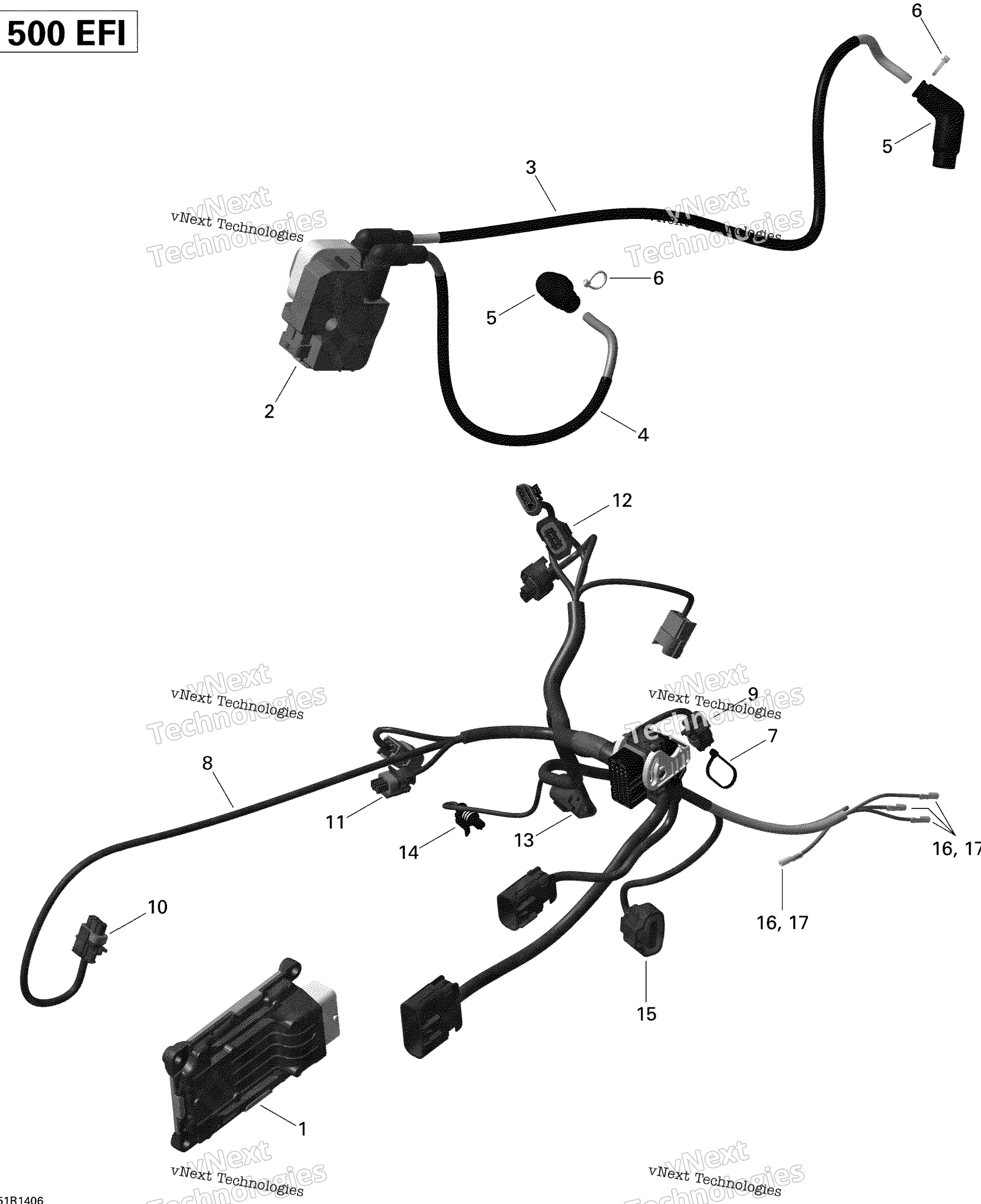 Двигатель Harness And Electronic Module