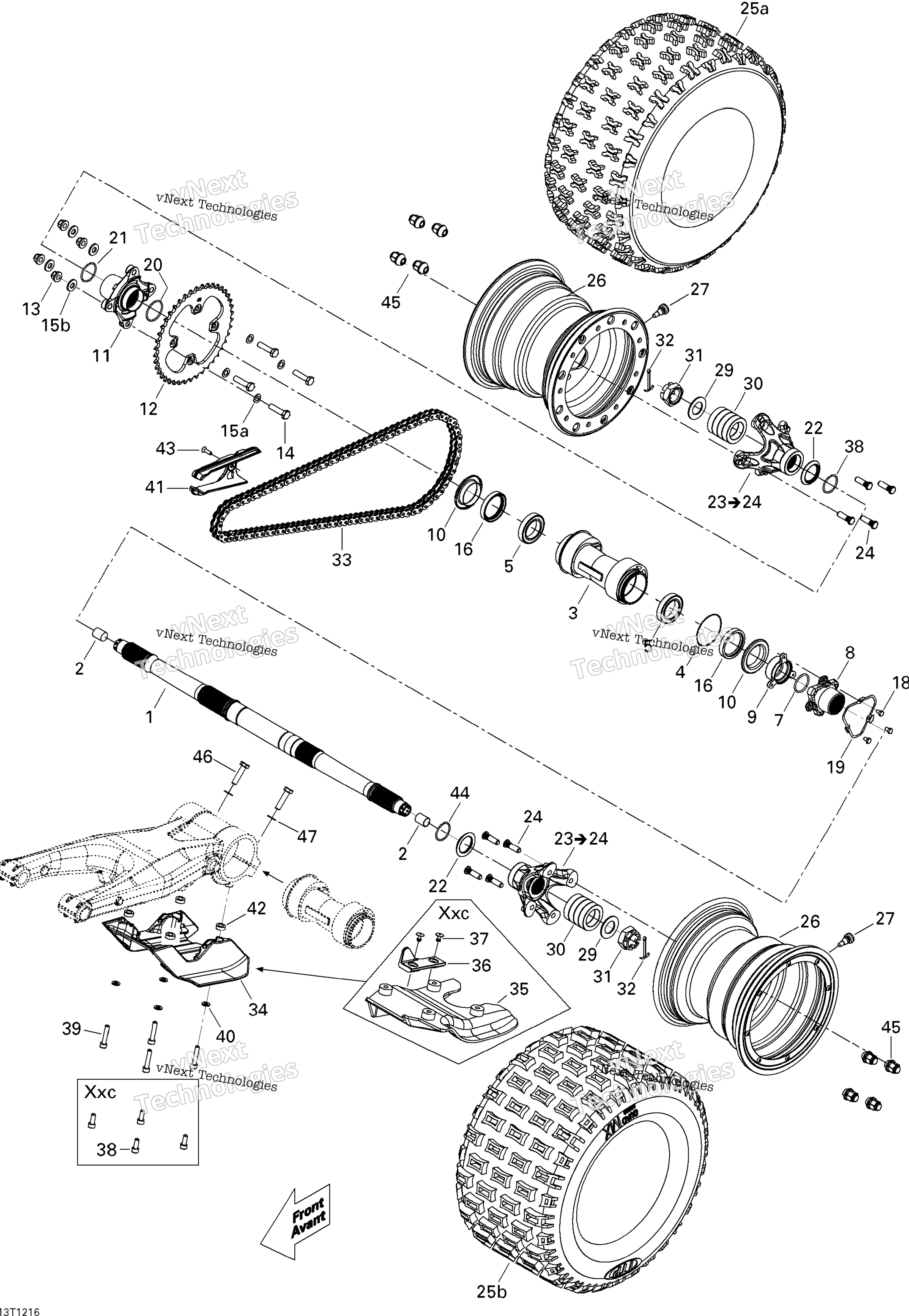 Привод System, Rear