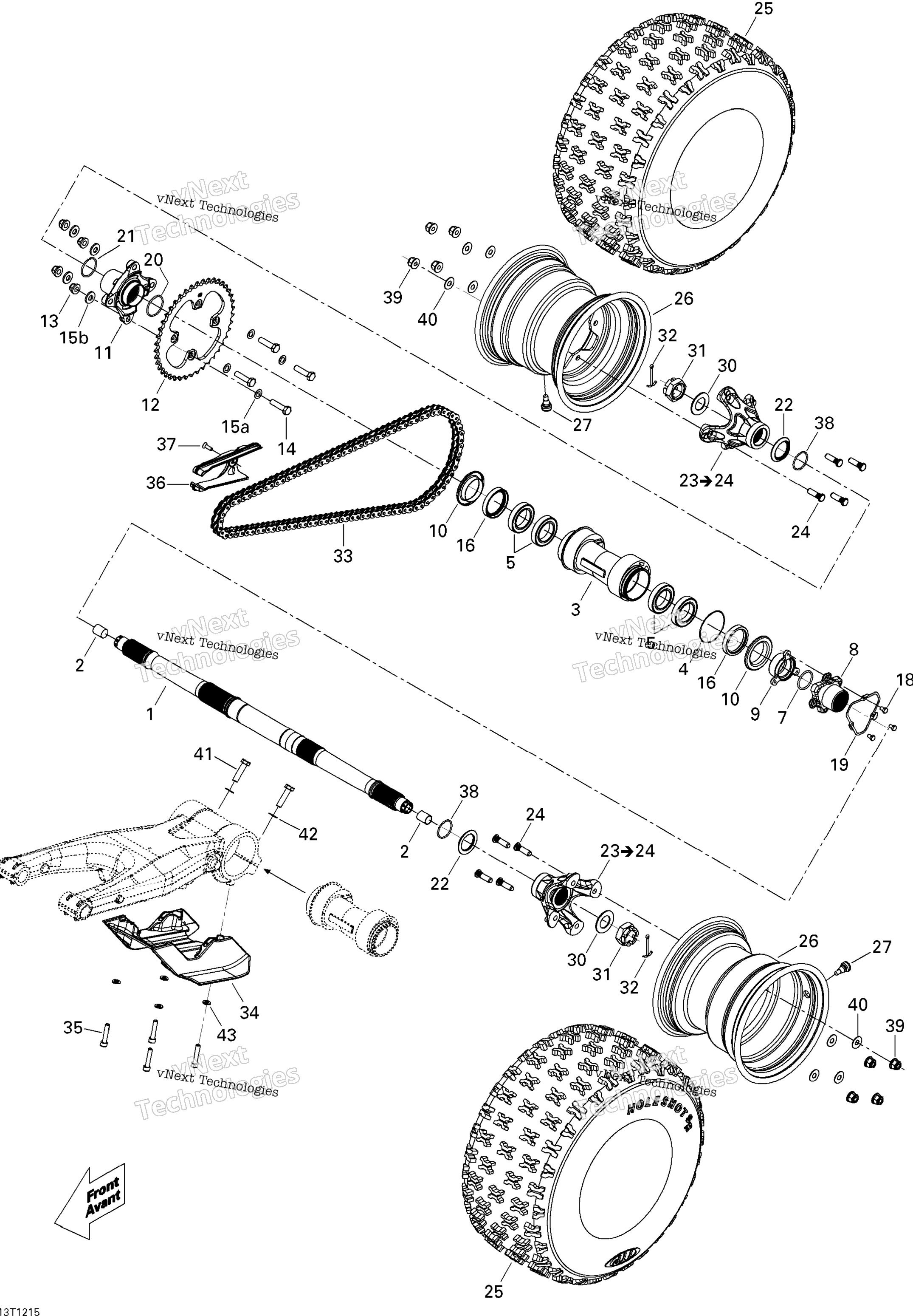 Привод System, Rear