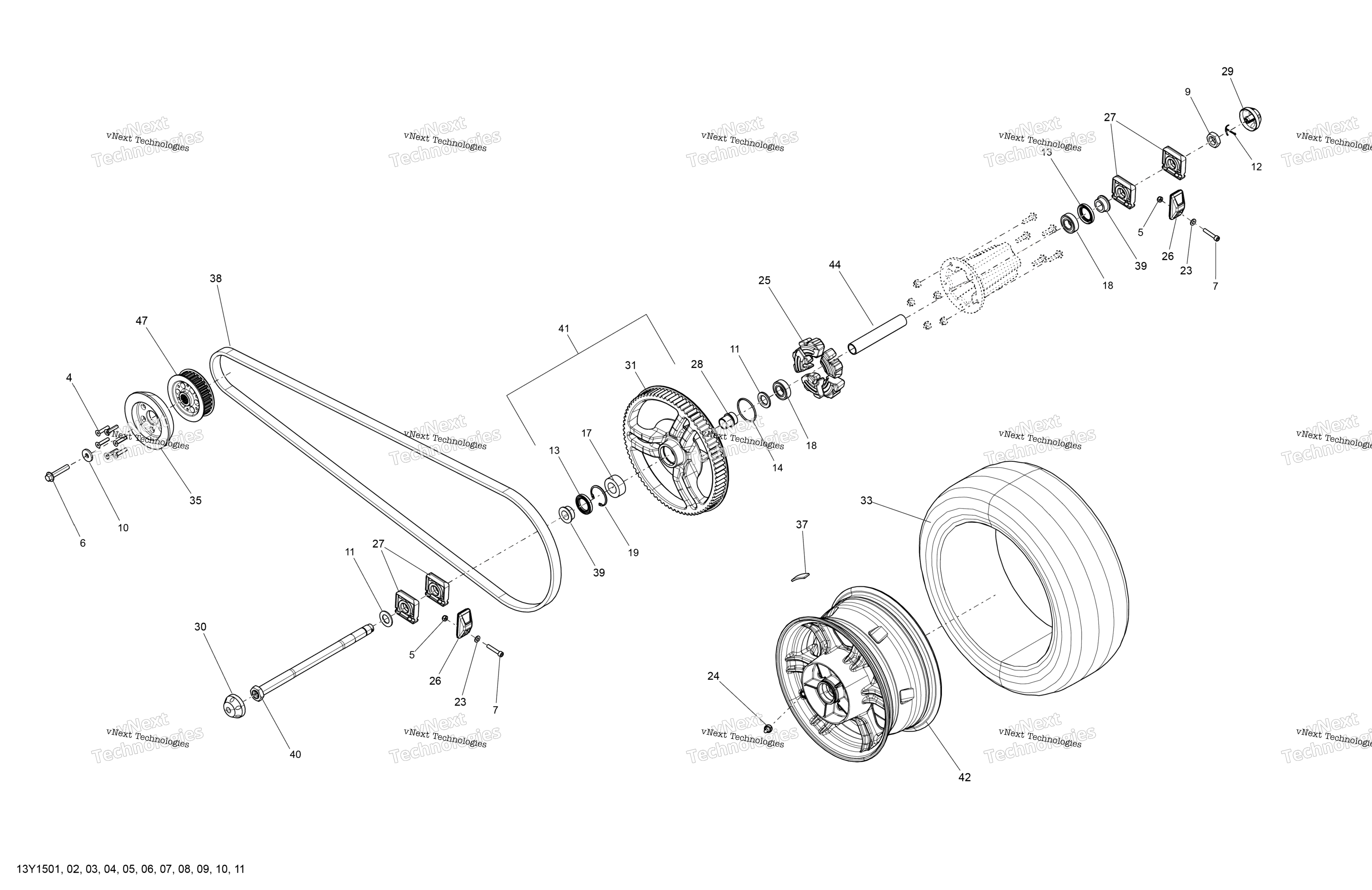 Привод System, Rear