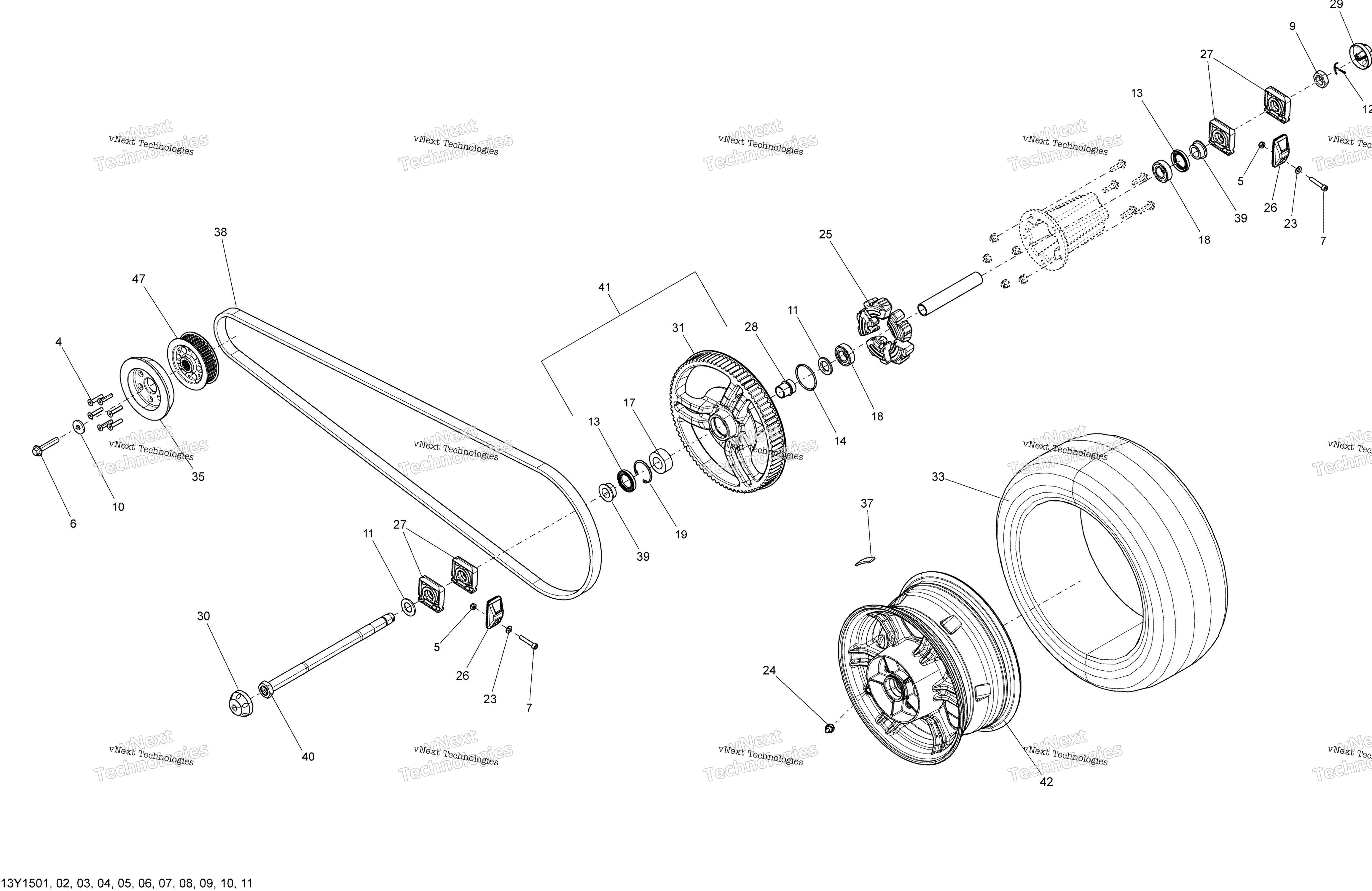 Привод System, Rear