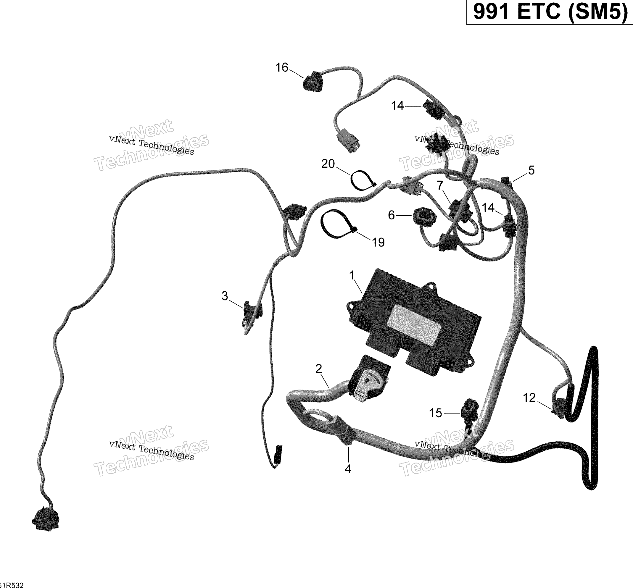 Двигатель Harness And Electronic Module