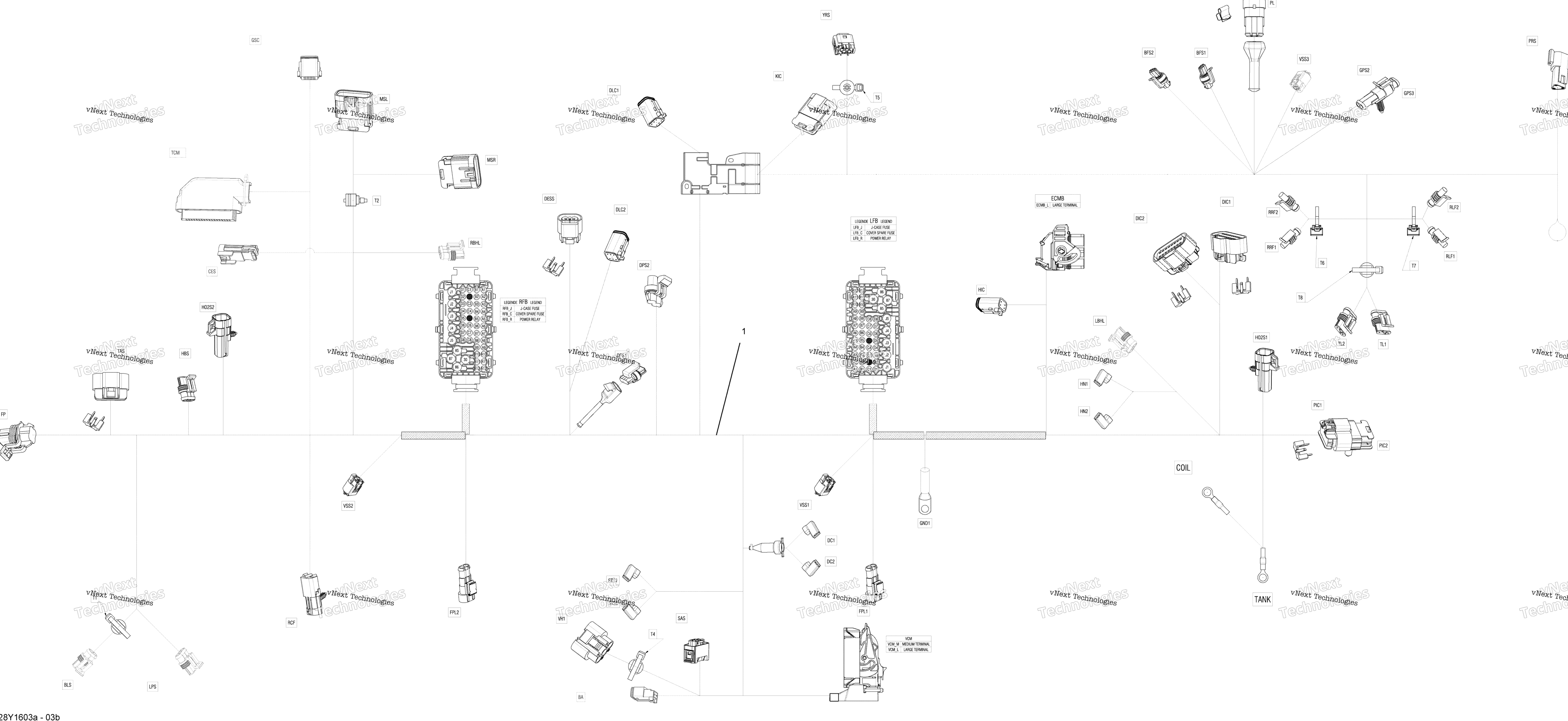 Электрооборудование Harness - Frame Sm5