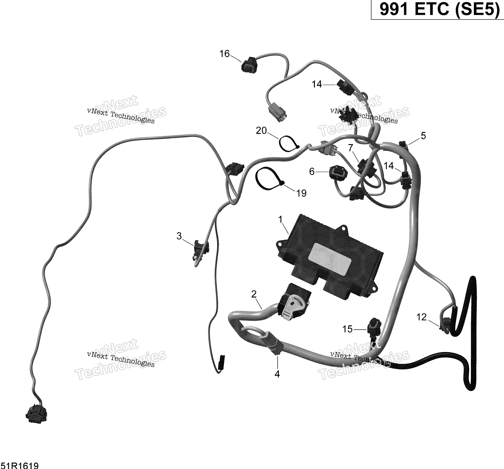 Двигатель Harness And Electronic Module