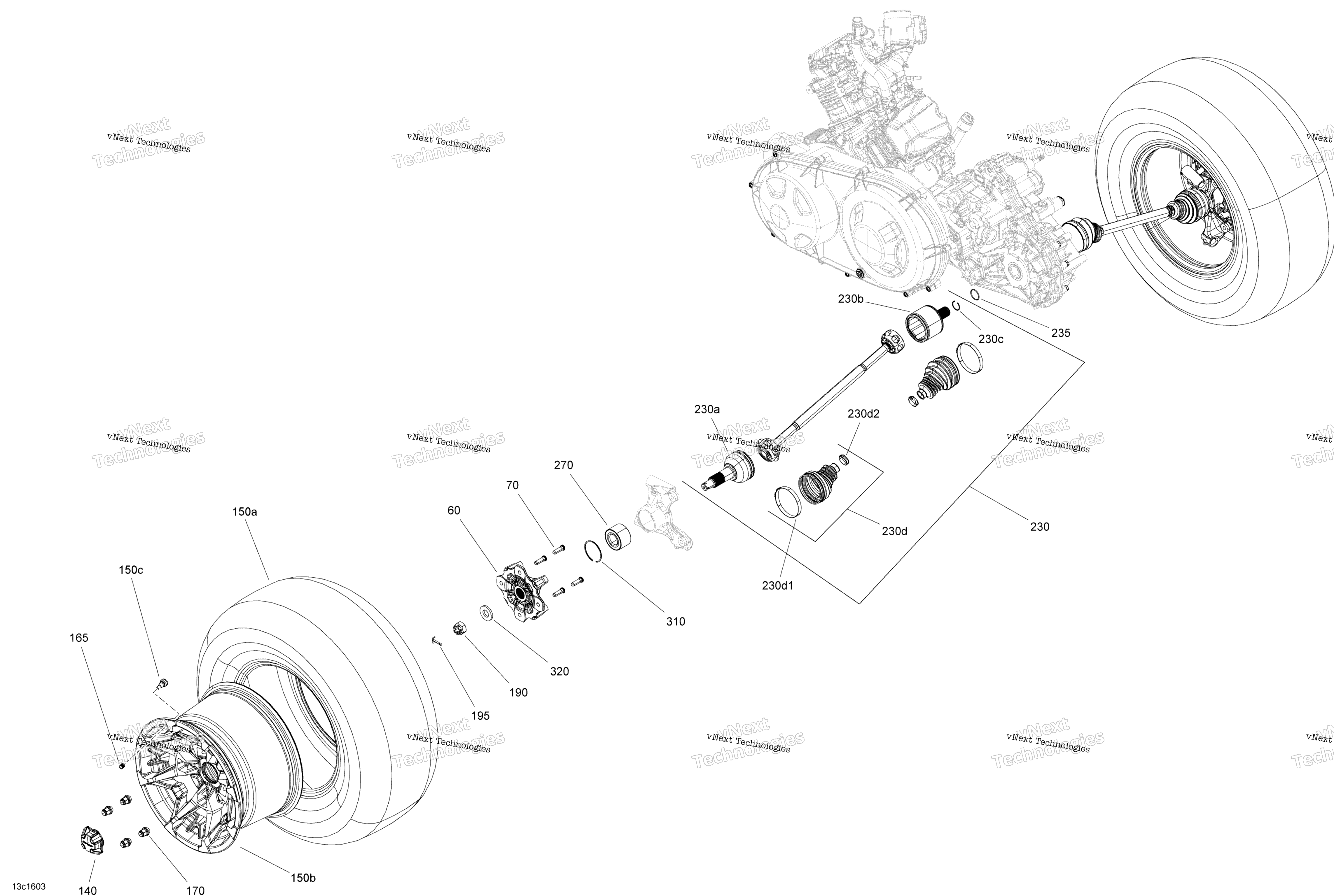 Привод System, Rear