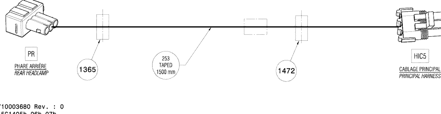 Электрооборудование Harness Rear